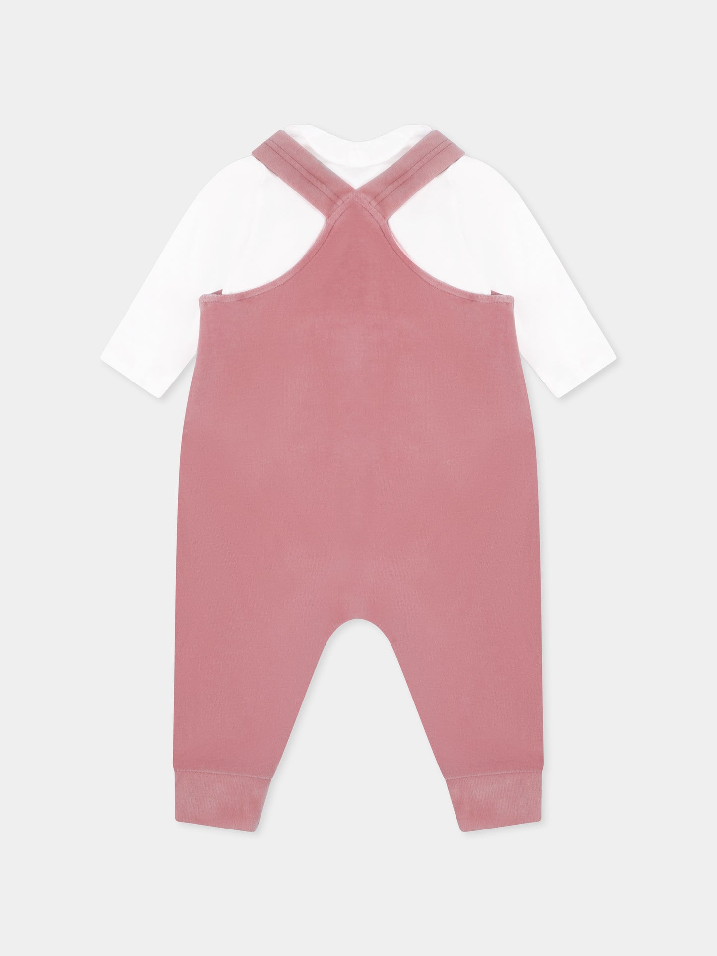 Completo nascita rosa per neonata con pulcini,Petit Bateau,A0BNR 01