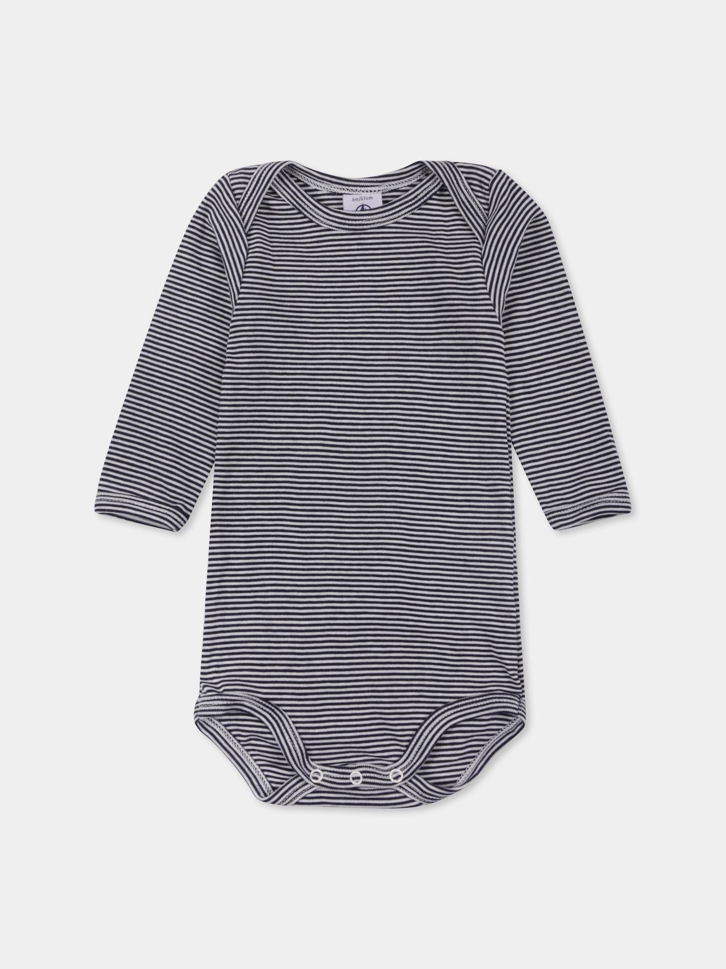 Set body multicolor per neonati con cuori e righe,Petit Bateau,A0BYW 00