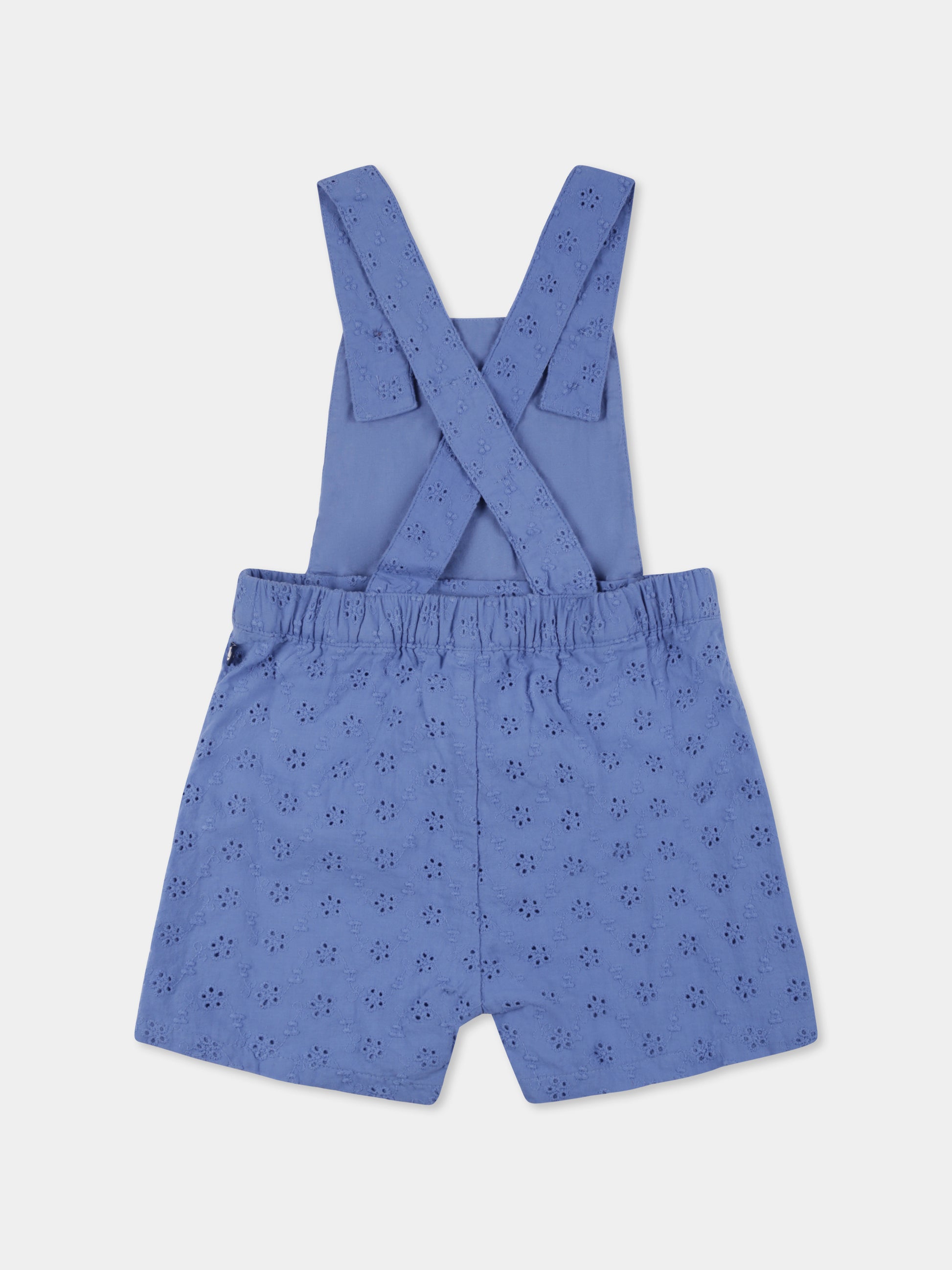 Salopette blu per neonato,Petit Bateau,A09JV 01