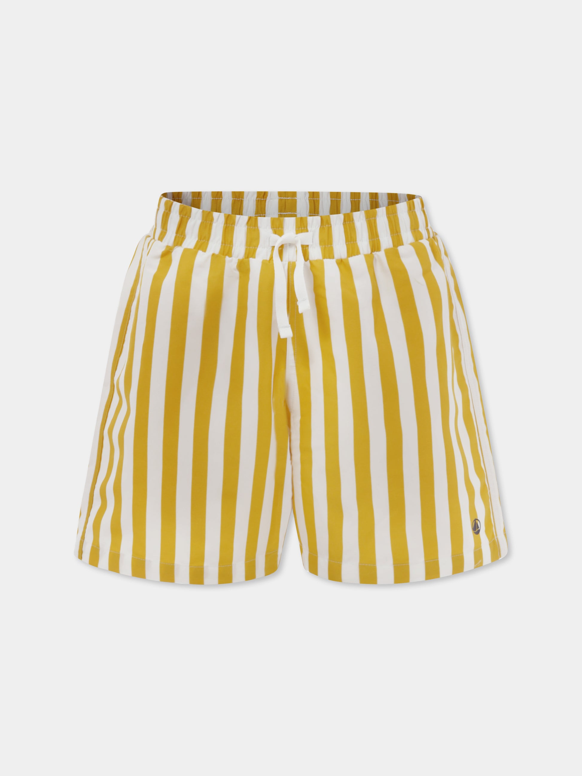 Boxer mare giallo per bambino con logo,Petit Bateau,A09NS 02