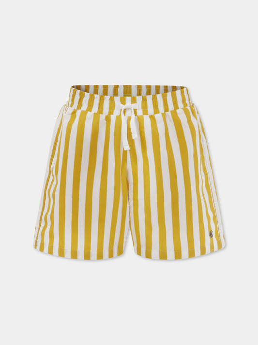 Boxer mare giallo per bambino con logo,Petit Bateau,A09NS 02