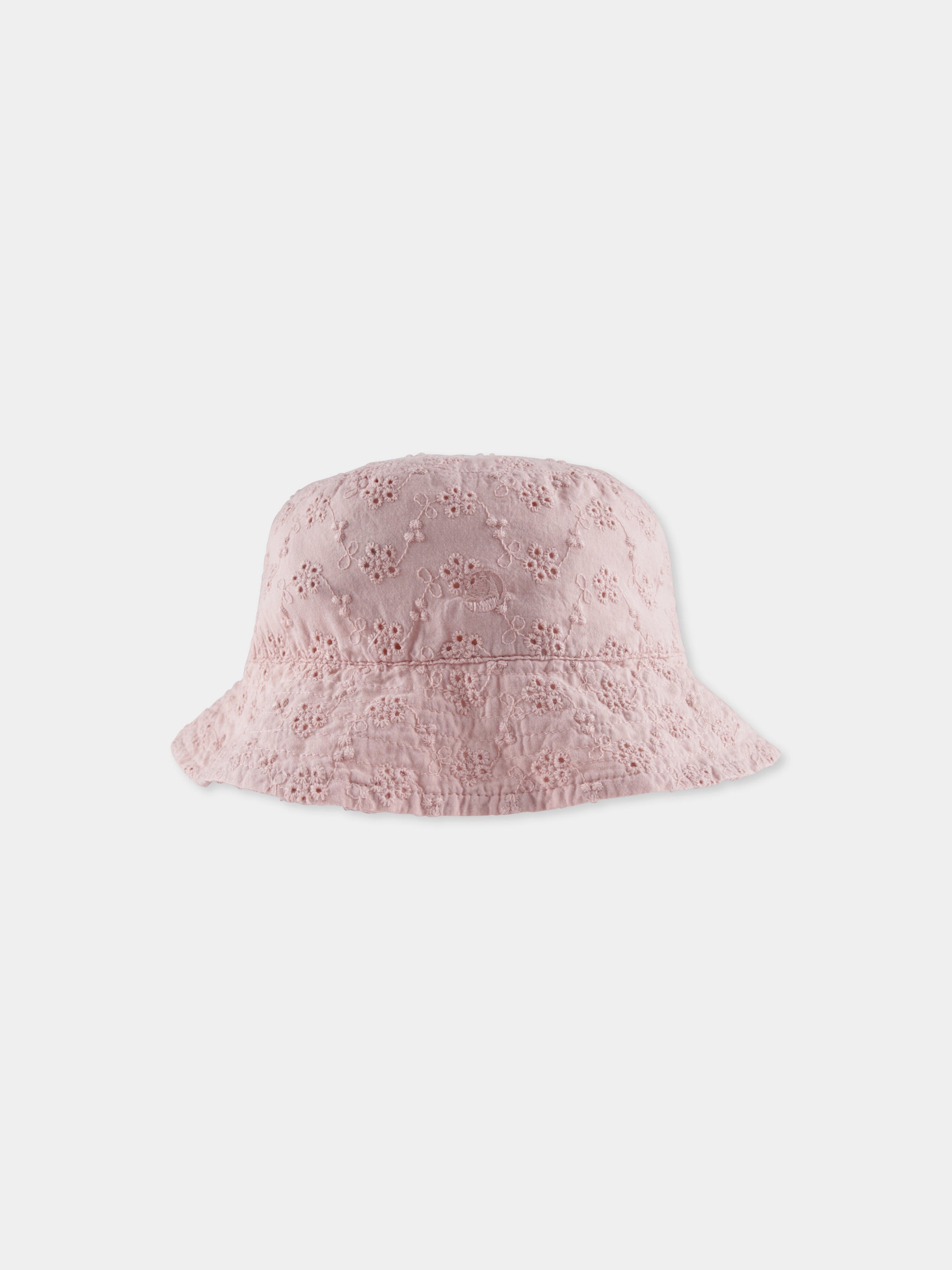 Cloche rosa per bambina con fiori,Petit Bateau,A09OQ 01