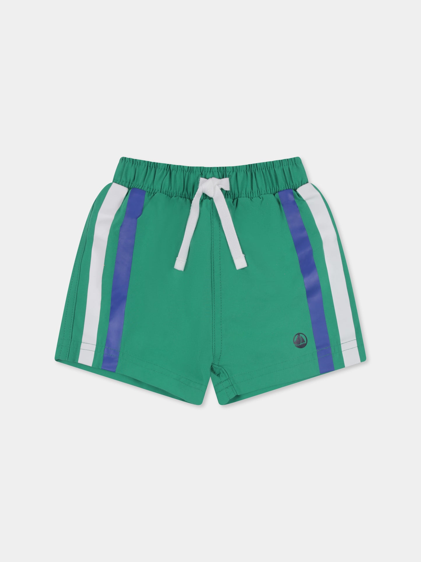 Boxer mare verde per neonato con logo,Petit Bateau,A09UB 01