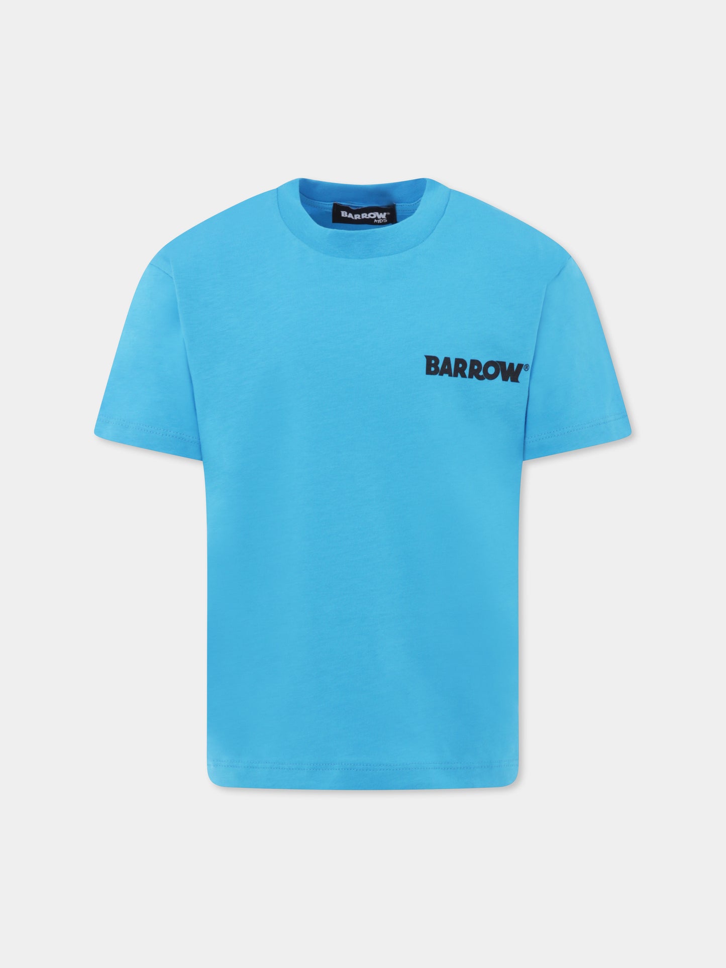 Light blue t-shirt for kids with smiley
