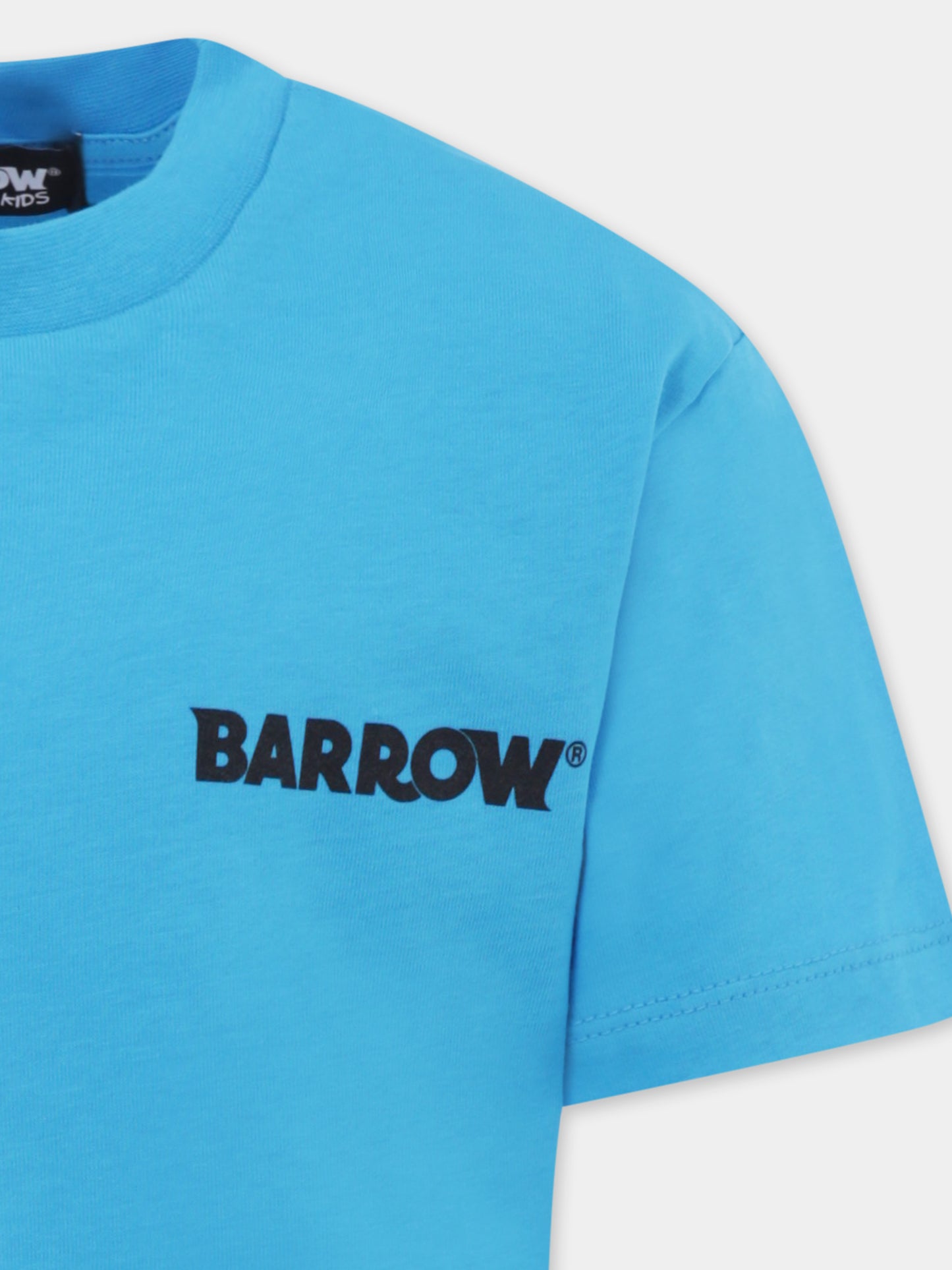 Light blue t-shirt for kids with smiley