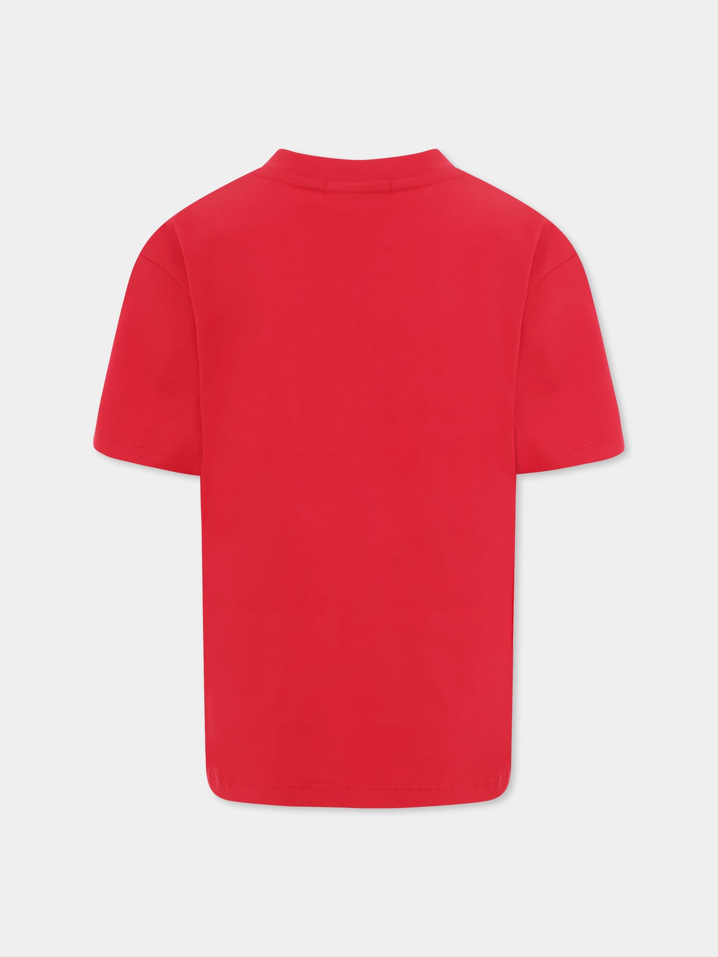 Red t-shirt for kids with Bear print