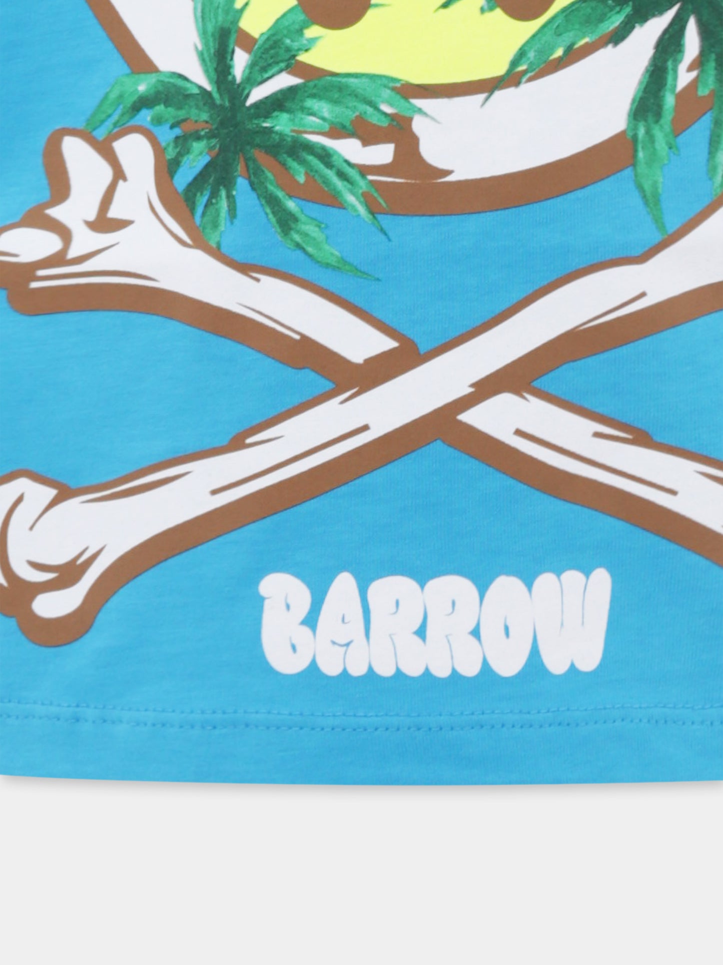 Light blue t-shirt for kids with smiley