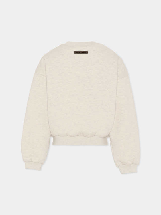 Felpa grigia per bambini con logo,Fear Of God Essentials,785HO252541K OATMEAL HEATHER