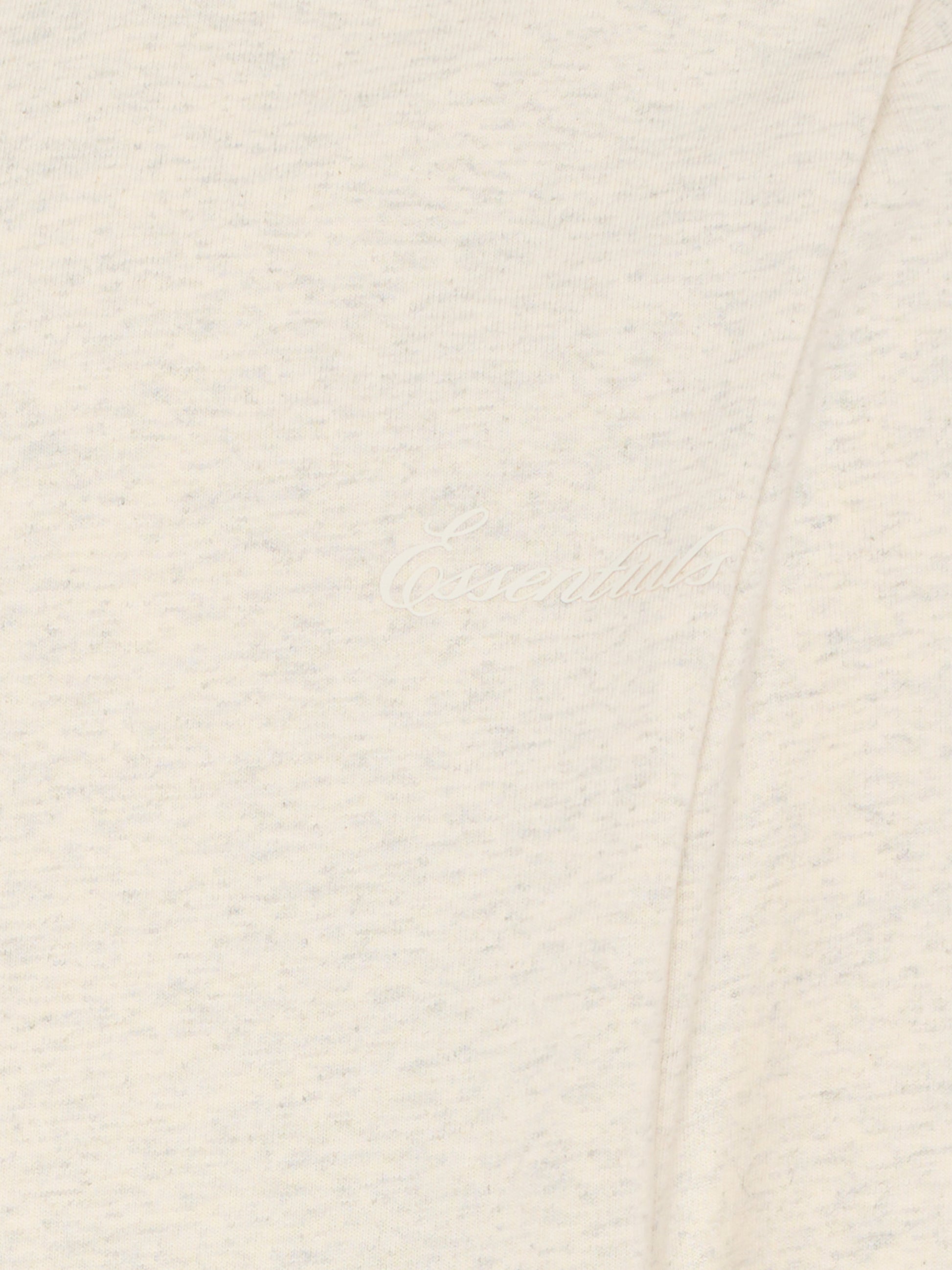 T-shirt grigio per bambini con logo ricamato,Fear Of God Essentials,785HO251361K OATMEAL HEATHER