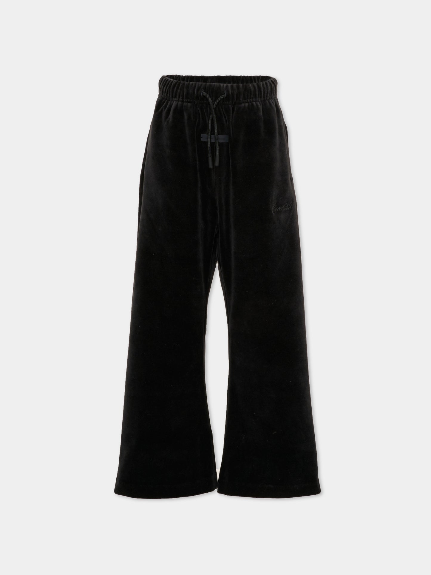 Pantaloni neri per bambini con logo ricamato,Fear Of God Essentials,785HO253171K VINTAGE BLACK