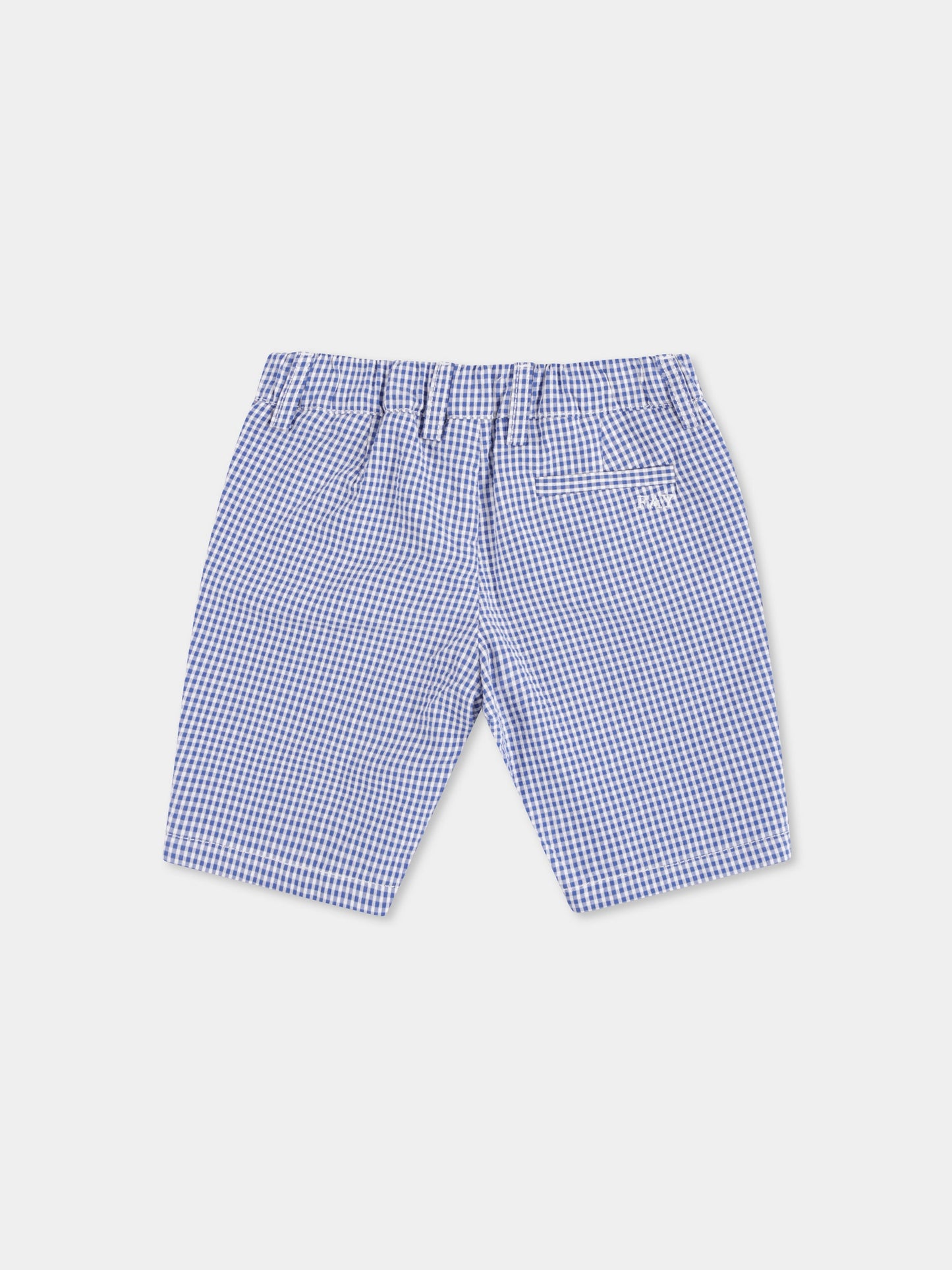 Shorts blu per neonato con logo,Fay Kids,FW6519 G0178 615BC