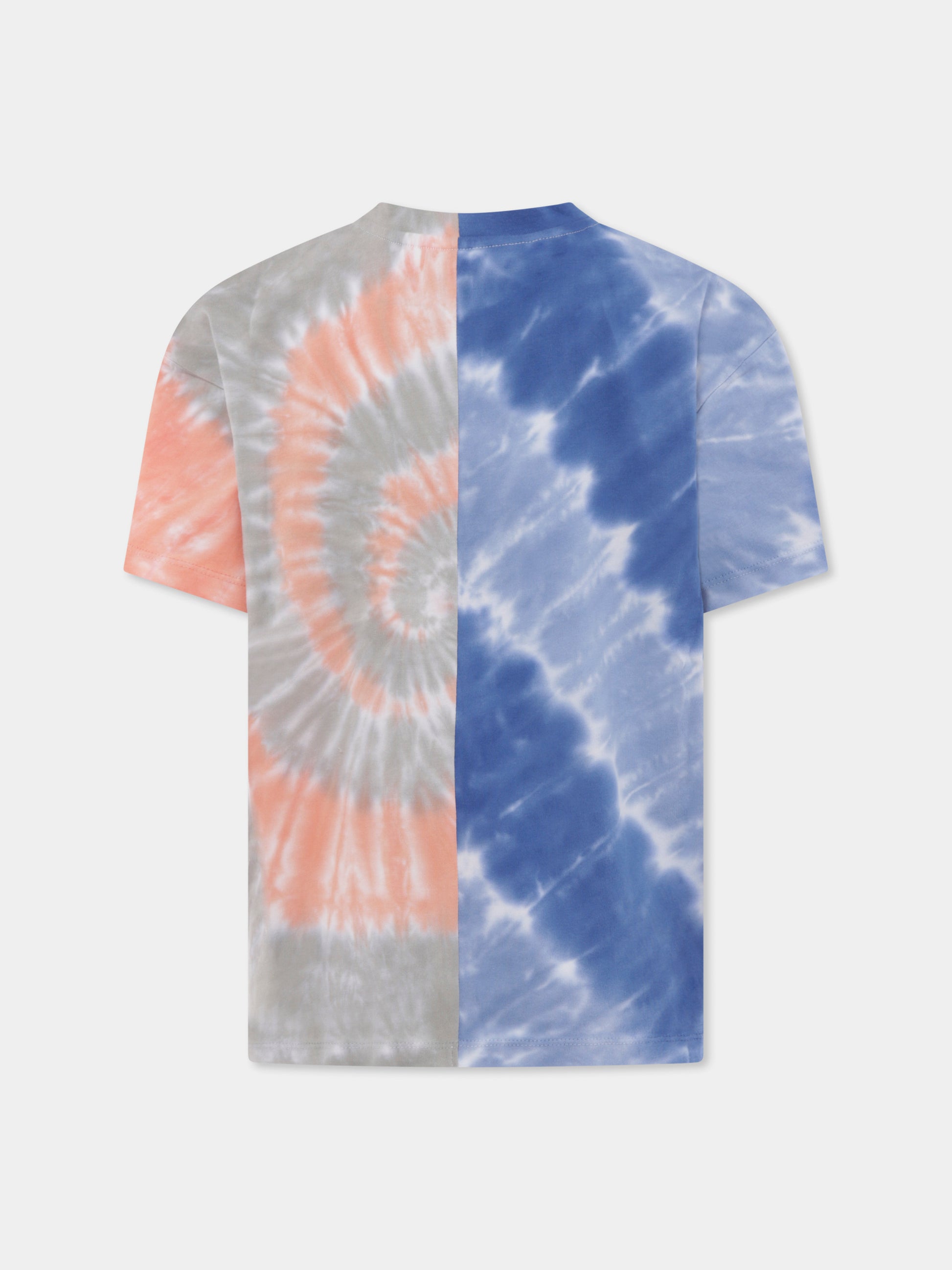 T-shirt multicolor per bambino con logo,Stella Mccartney Kids,TW8R21 Z2658 999MC