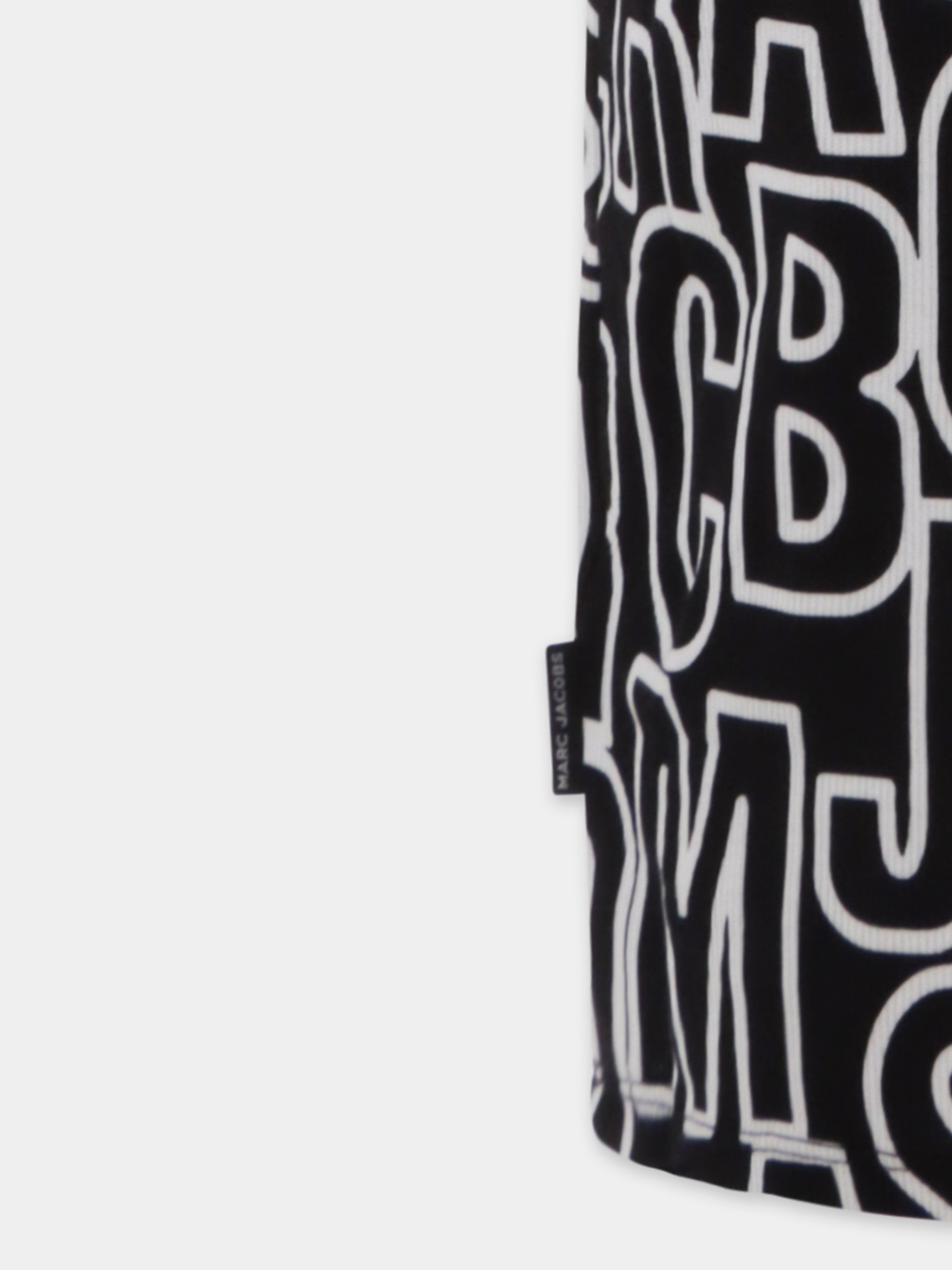 Vestito nero per bambina con logo all over,Marc Jacobs,W60499 09B