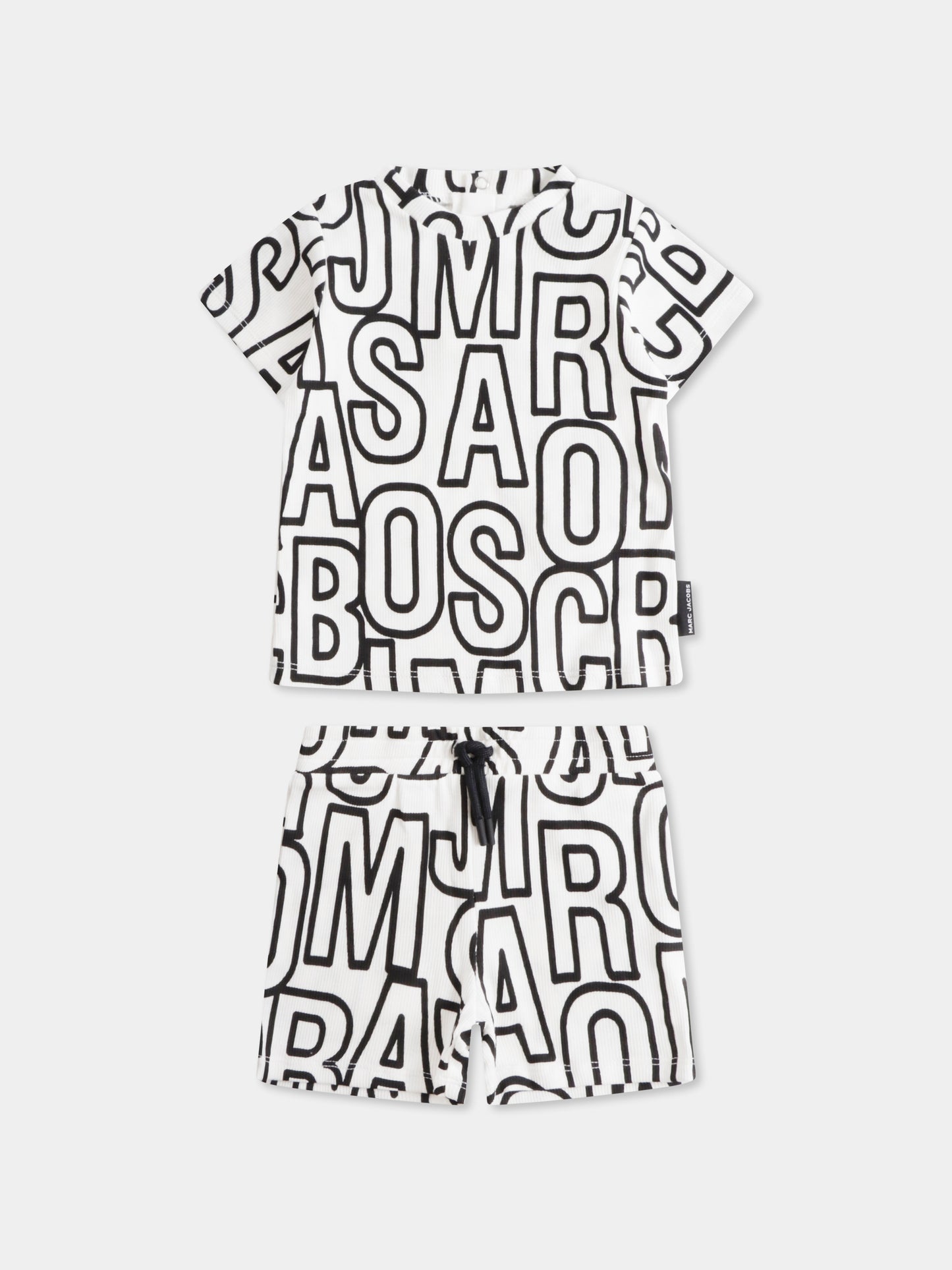 Completo avorio per neonati con logo all over,Marc Jacobs,W60511 126