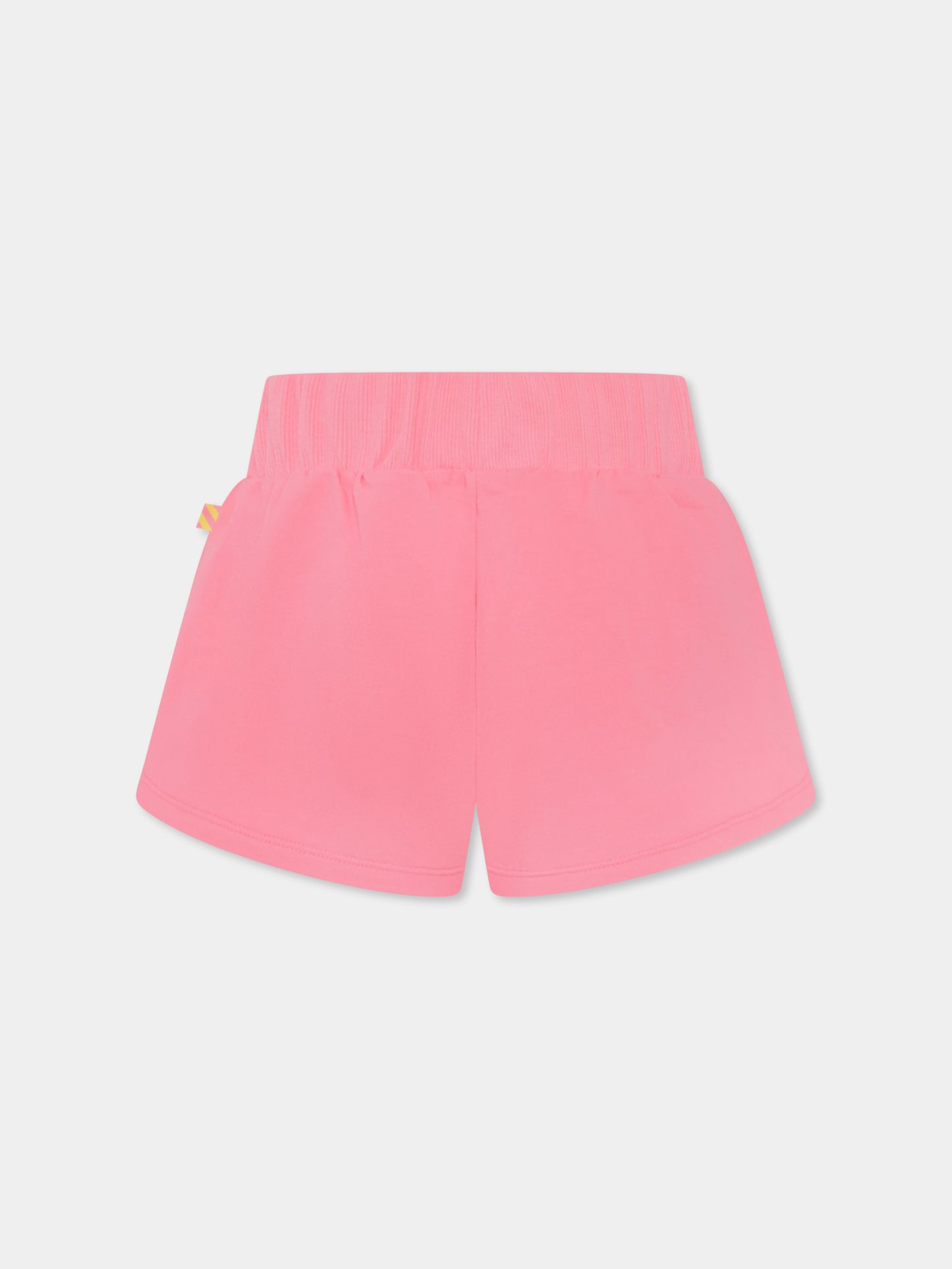 Shorts rosa per bambina con cuore,Billieblush,U20111 499