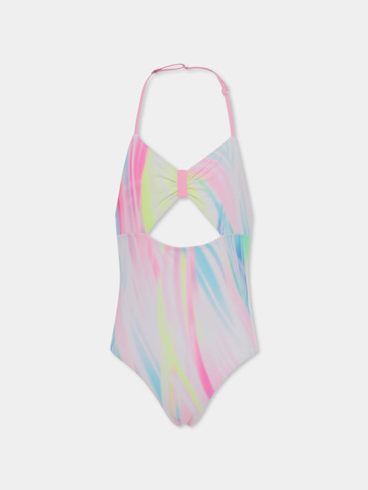 Costume intero multicolor per bambina,Billieblush,U20385 Z41