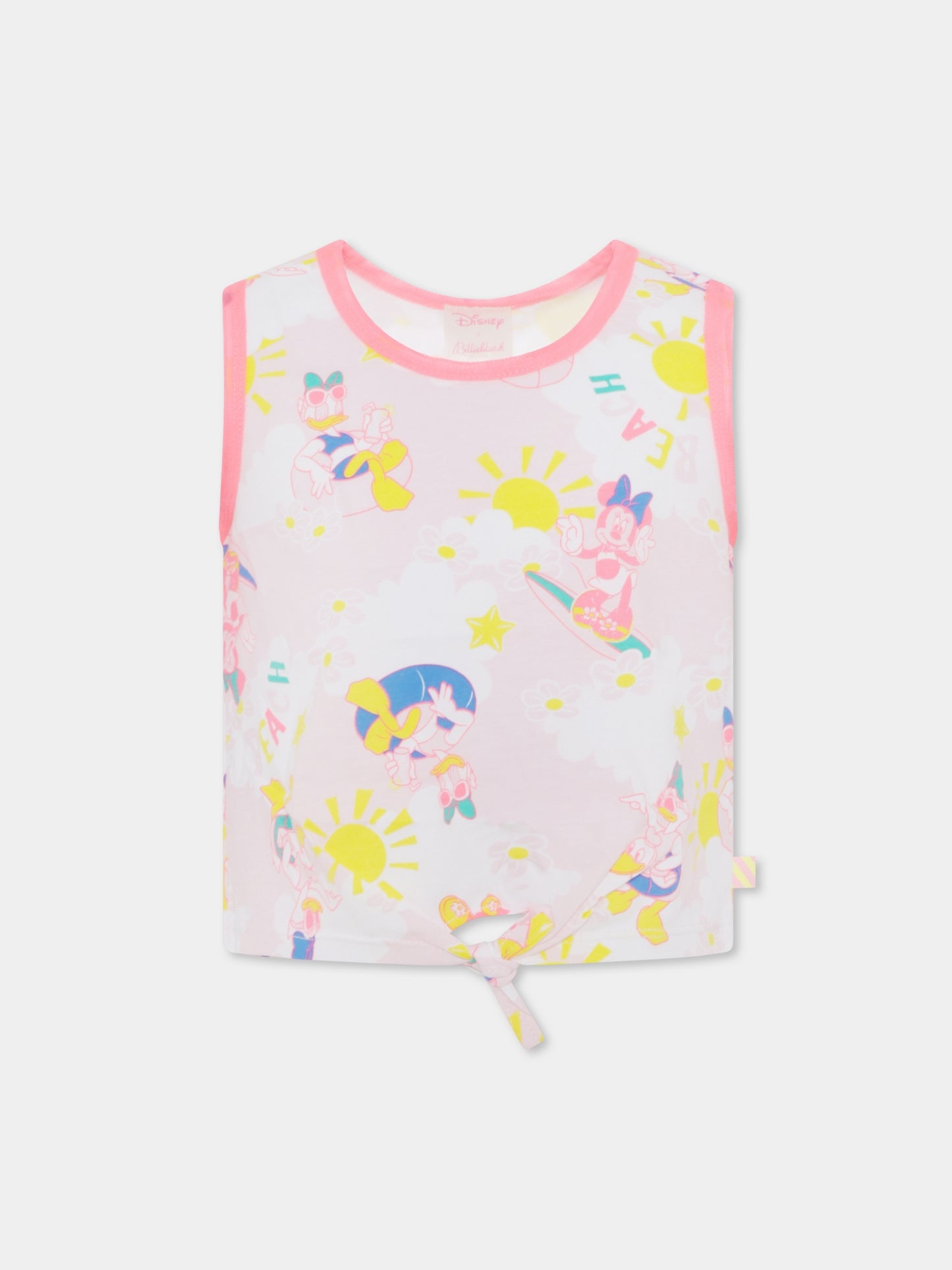 Canotta rosa per bambina con stampa Disney,Billieblush,U20564 464