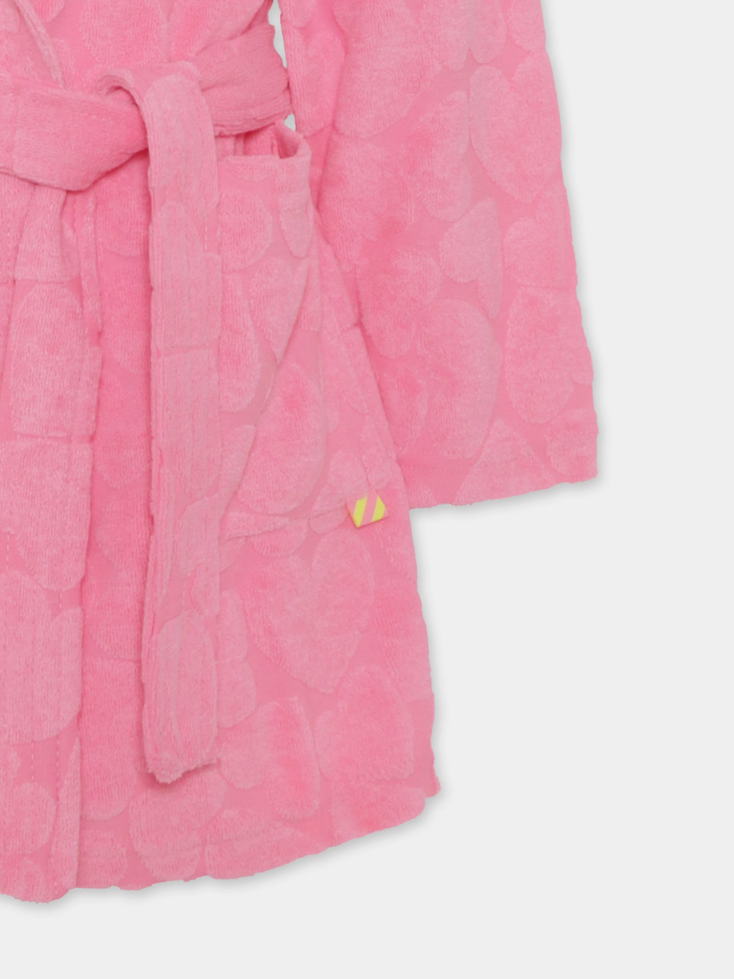 Accappatoio rosa per bambina con cuori,Billieblush,U20639 462