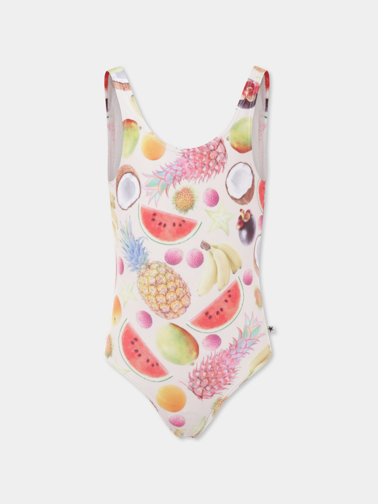 Costume intero multicolor Nika per bambina con stampa frutta,Molo,8S25P520 9237