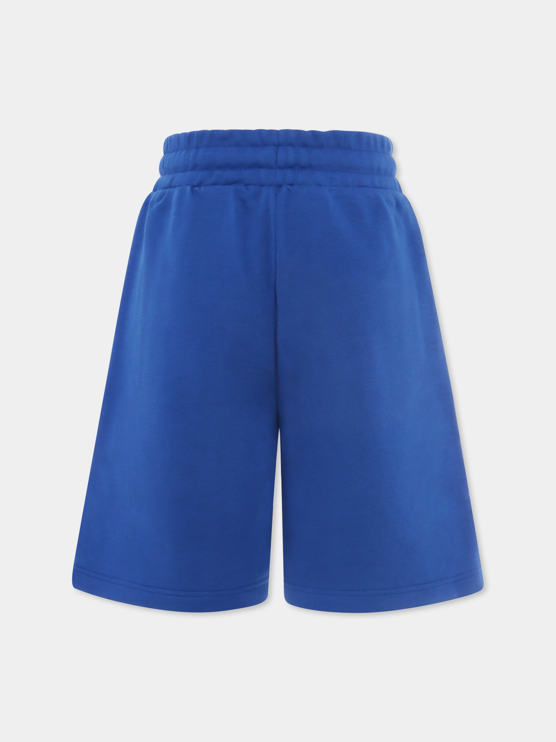 Shorts azzurro per bambino con logo,Boss,J50680 872