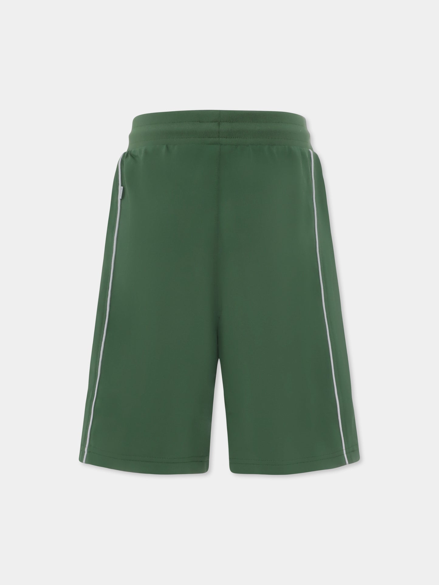 Shorts verdi per bambino con logo,Boss,J50685 651