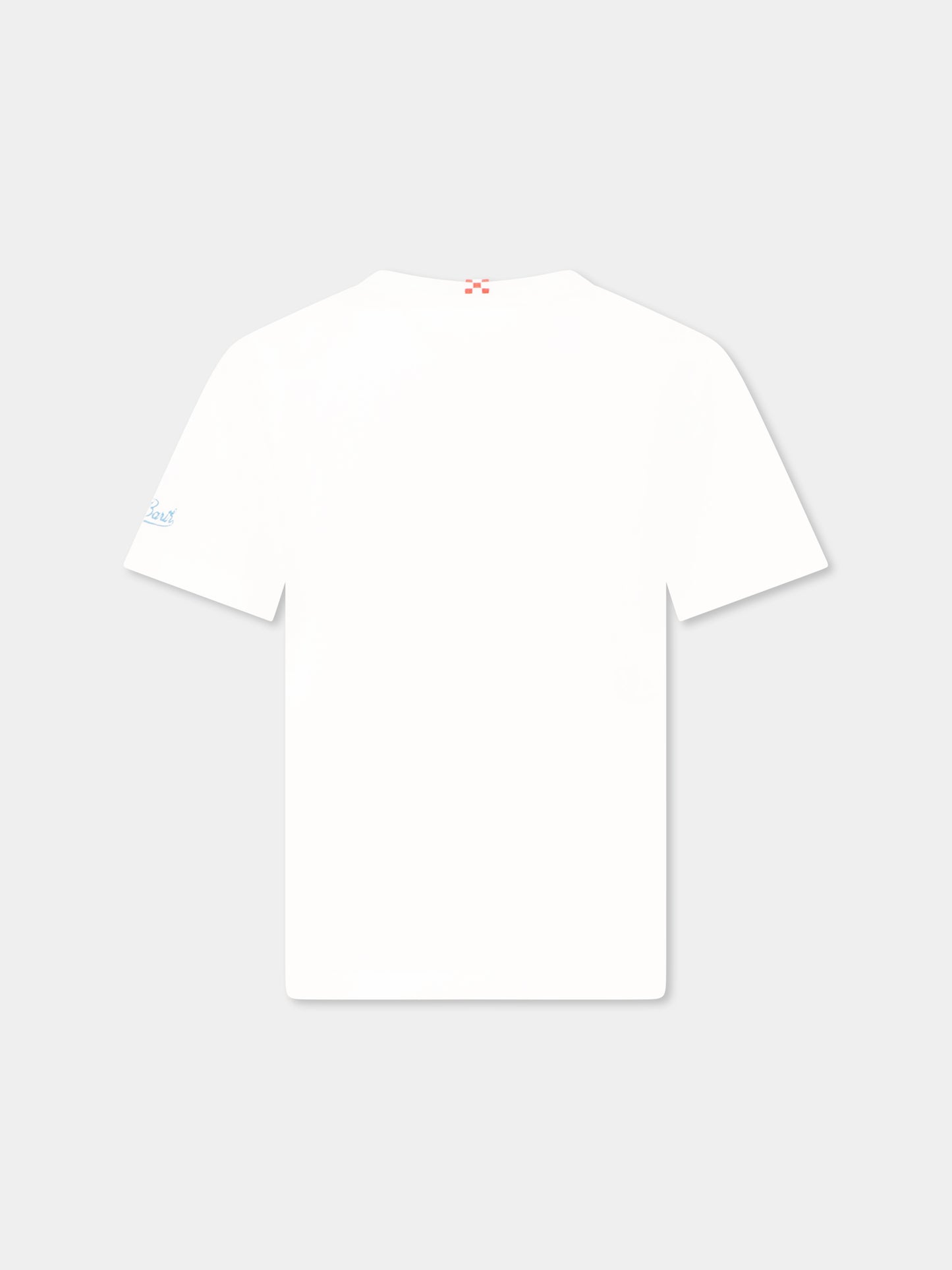 White t-shirt for boy with umbrella