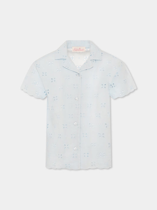Light blue shirt for girl