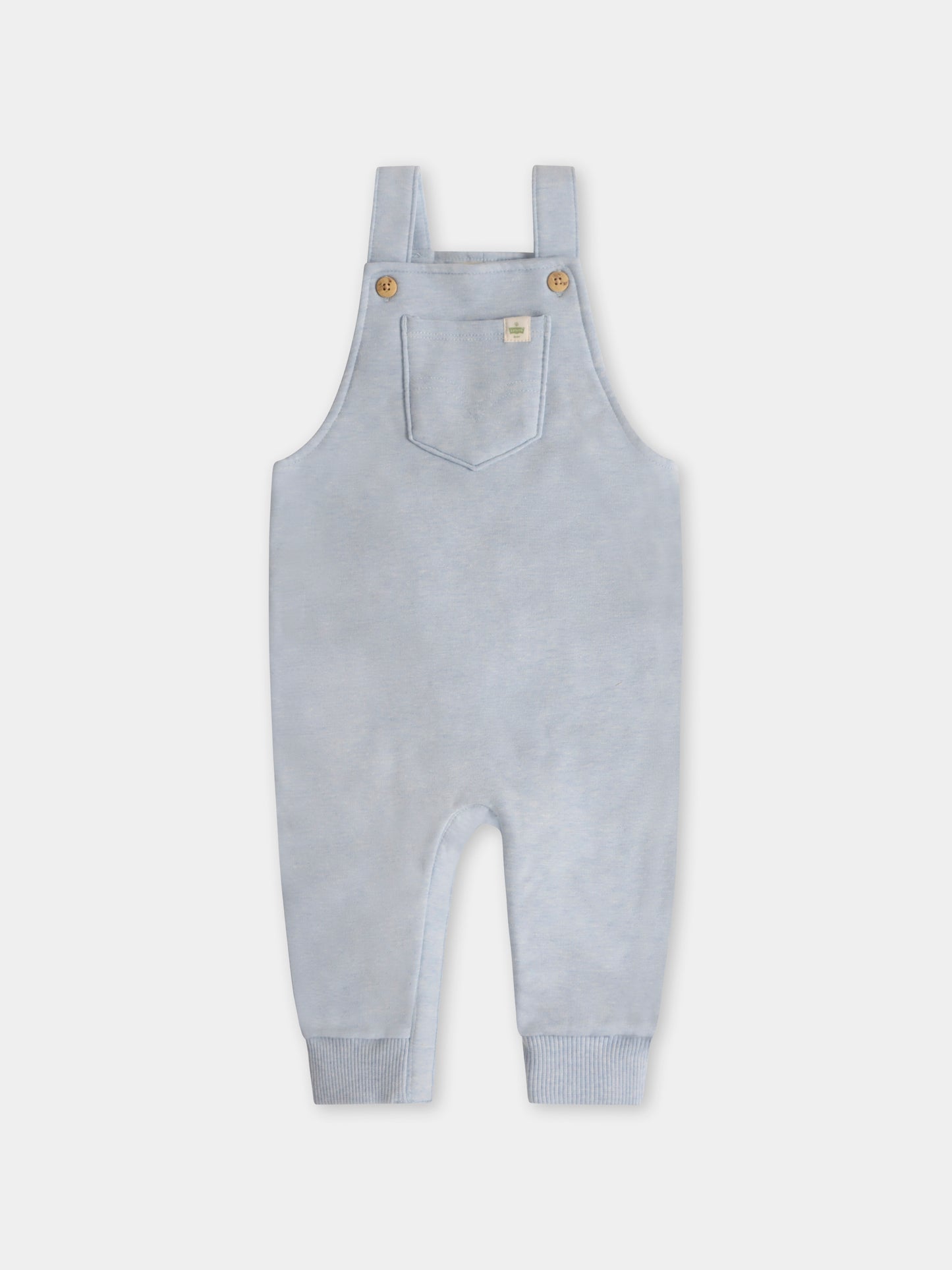 Salopette celeste per neonato con logo,Levi's Kids,6EK370 BJO
