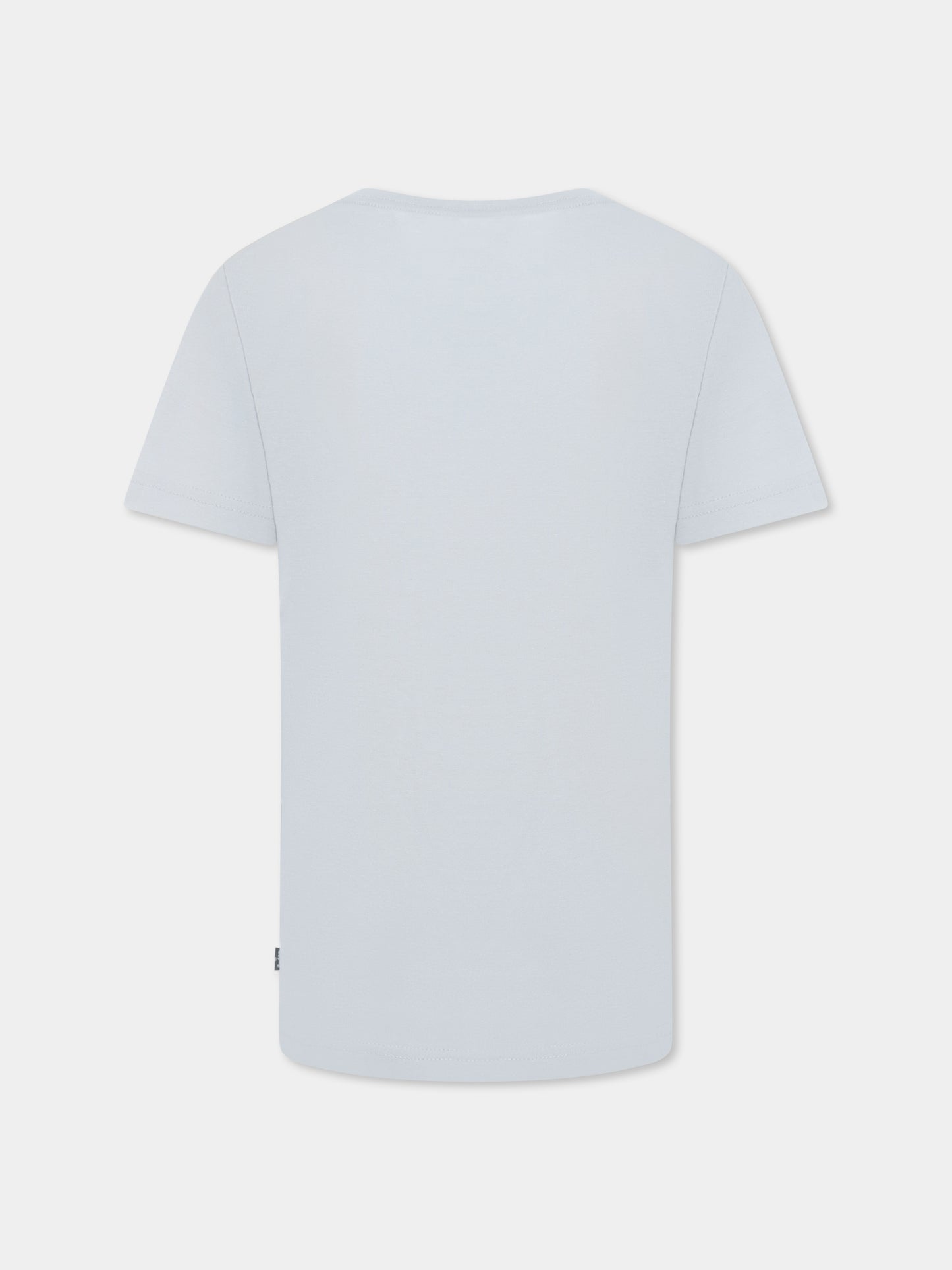 Light blue t-shirt for girl with logo