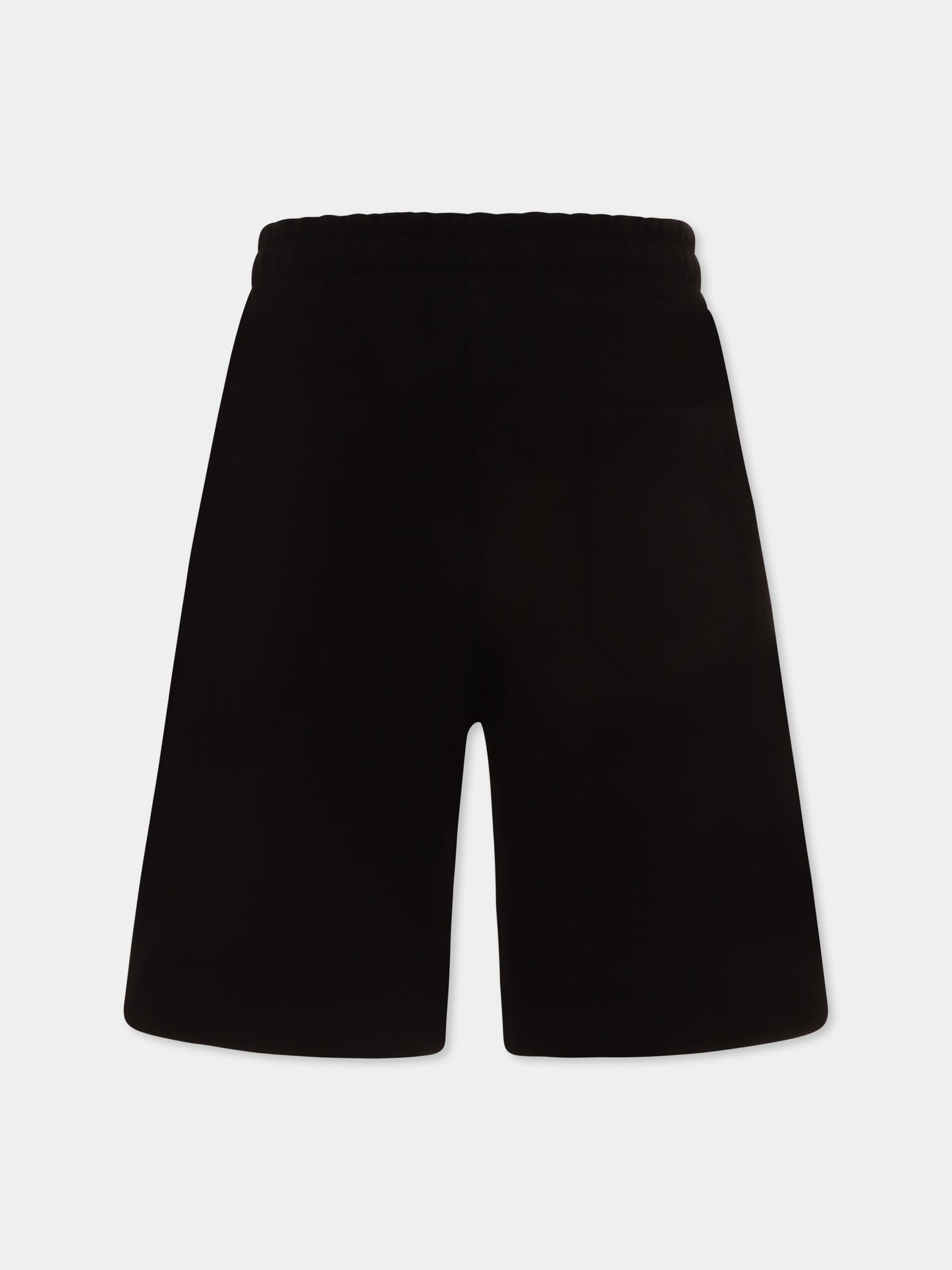 Shorts neri per bambini con stampa Bear,Barrow,S5BKJUBE030 110