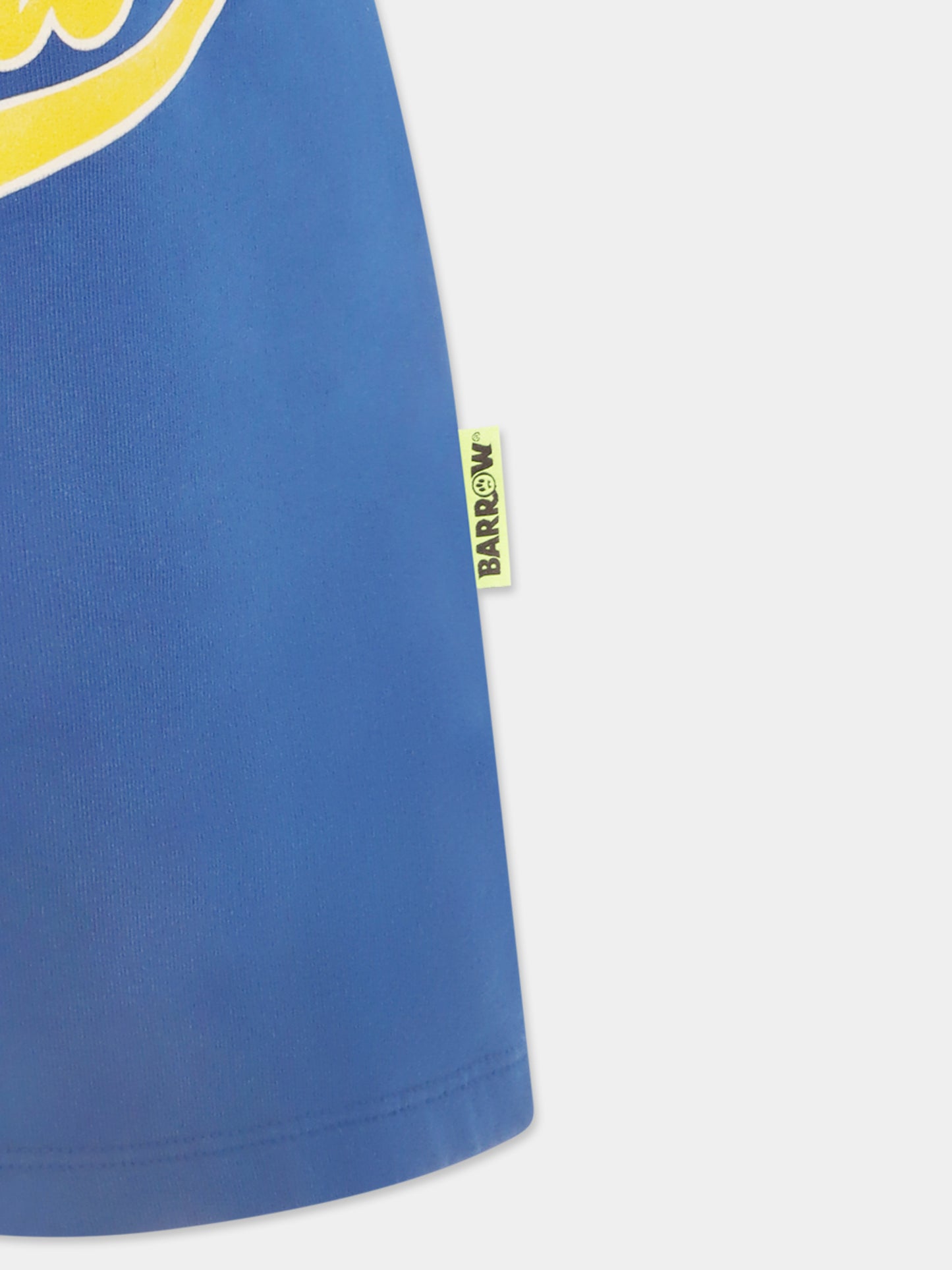 Blue shorts for kids with logo