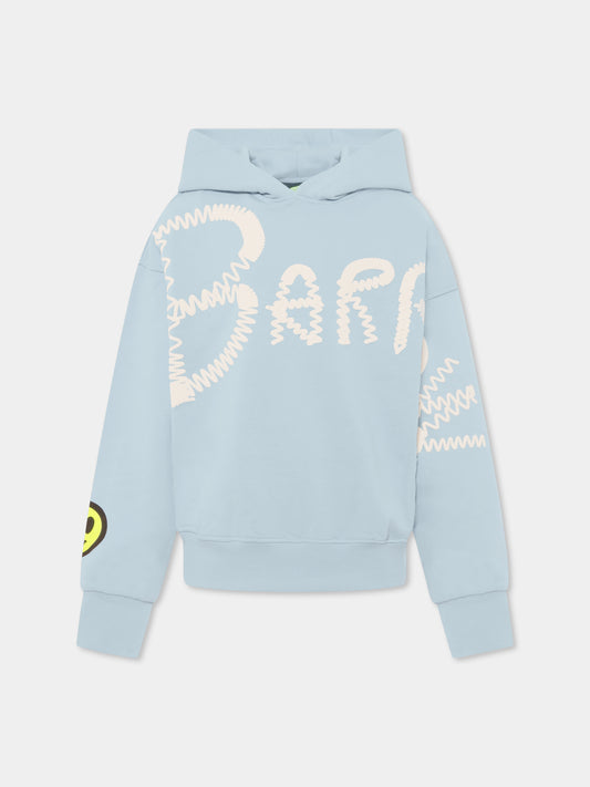 Light blue sweatshirt for kids with logo