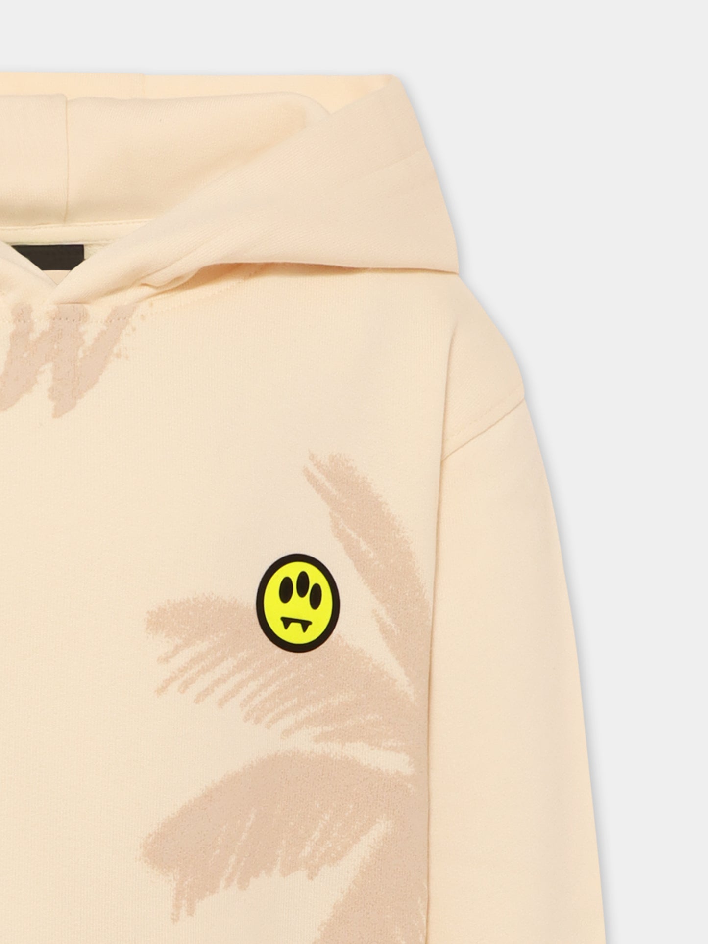 Felpa avorio per bambini con smile e palma,Barrow,S5BKJUHS056 013