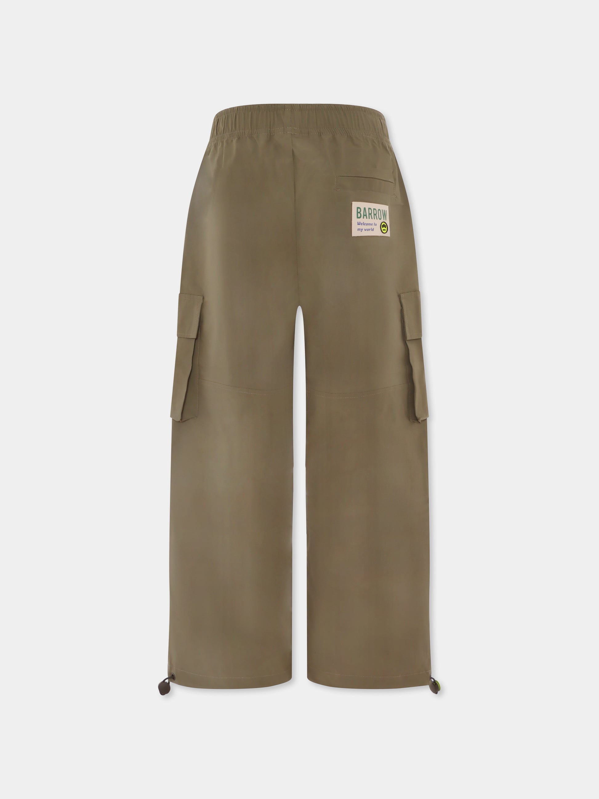 Pantaloni verdi per bambini con patch,Barrow,S5BKJUPA035 082