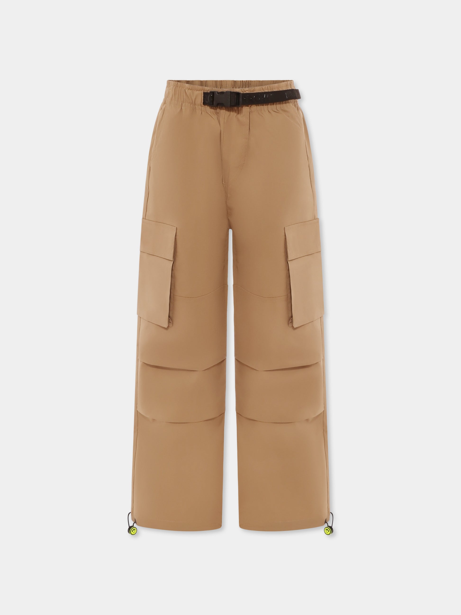 Pantaloni beige per bambini con patch,Barrow,S5BKJUPA035 092