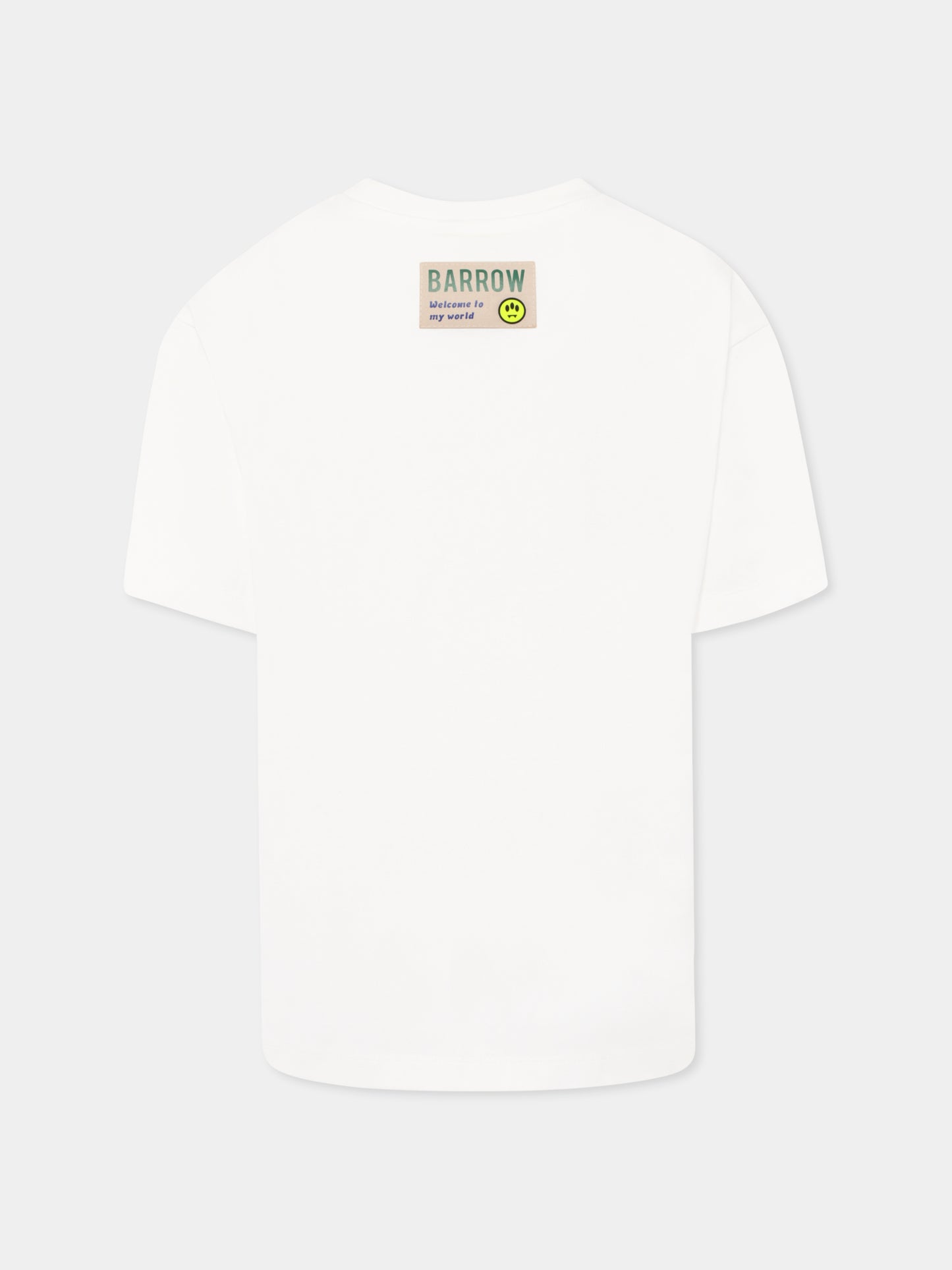 White t-shirt for kids with logo