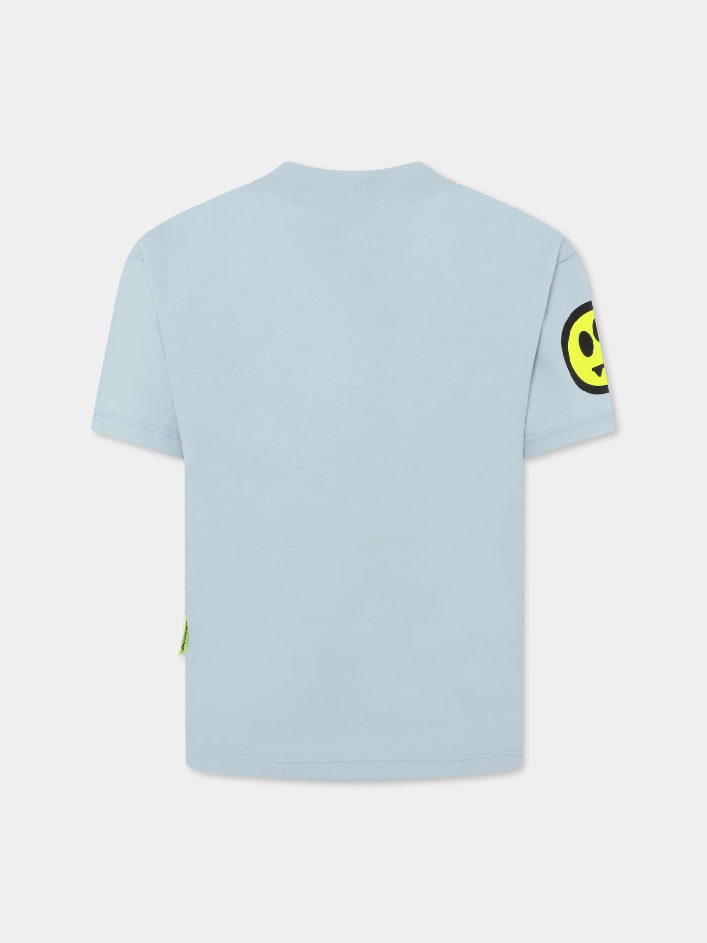 Light blue t-shirt for kids with logo