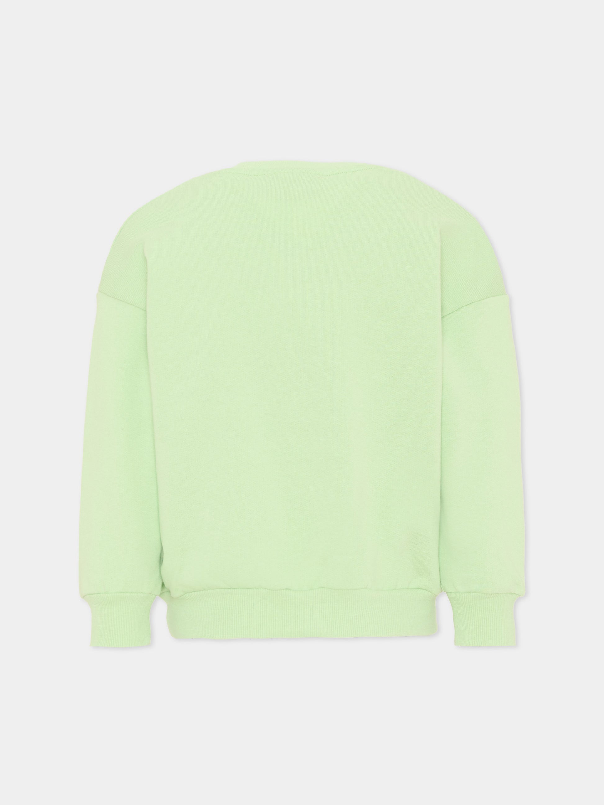 Felpa verde per bambini con cane,Mini Rodini,2612010975