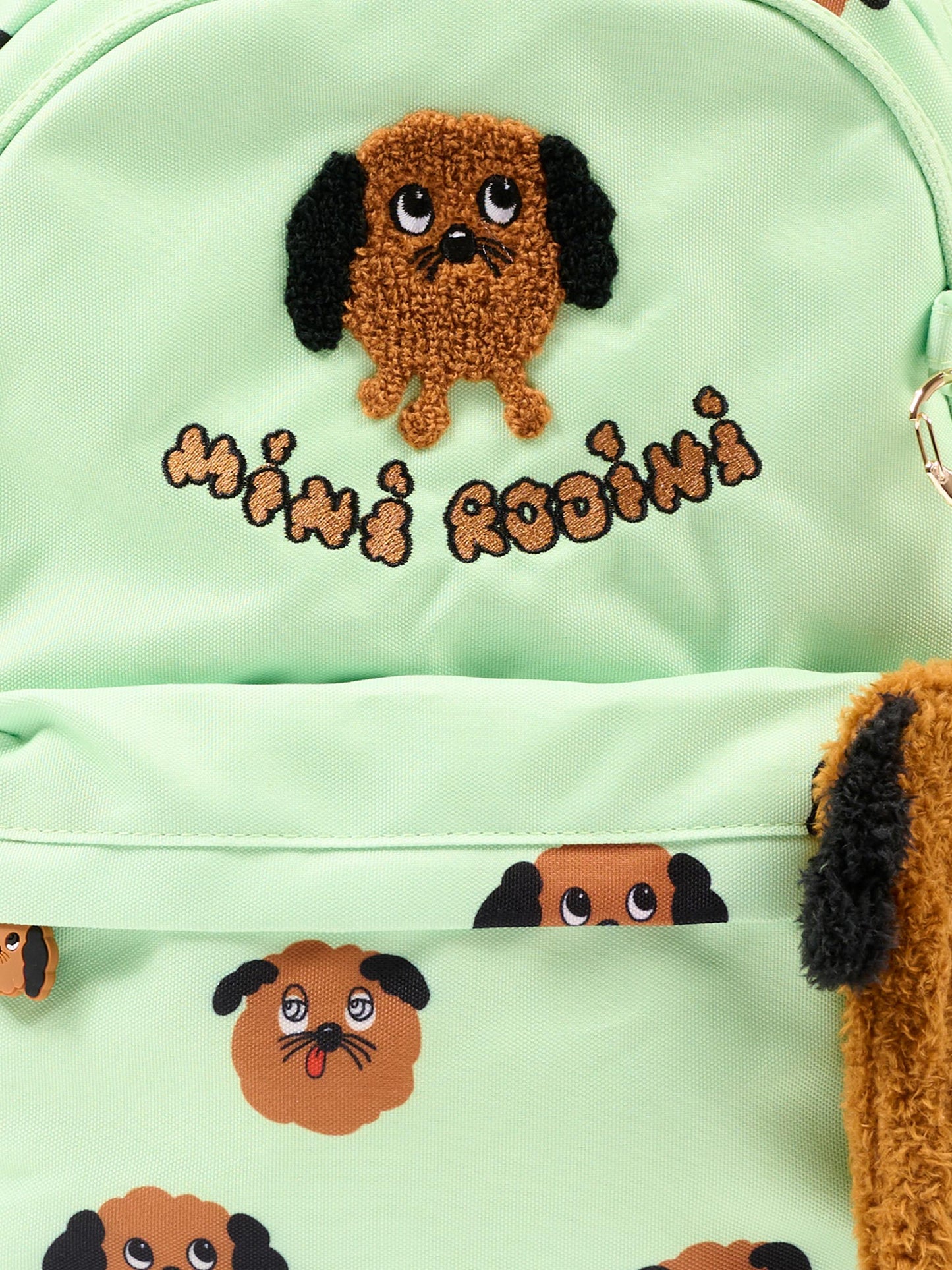 Zaino verde per bambini con cagnolini,Mini Rodini,2616010575