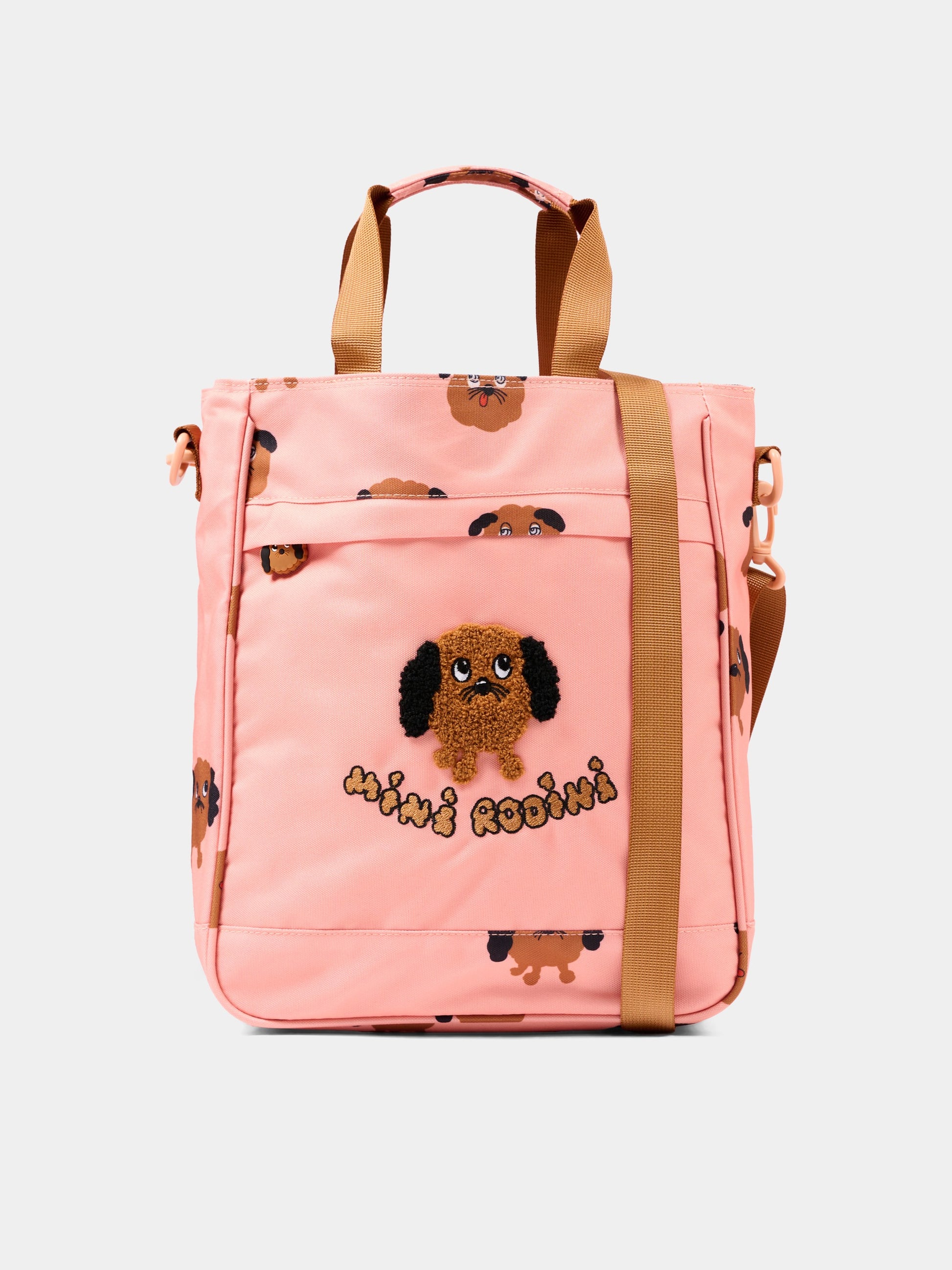 Borsa rosa per bambina con cagnolini,Mini Rodini,2616010628