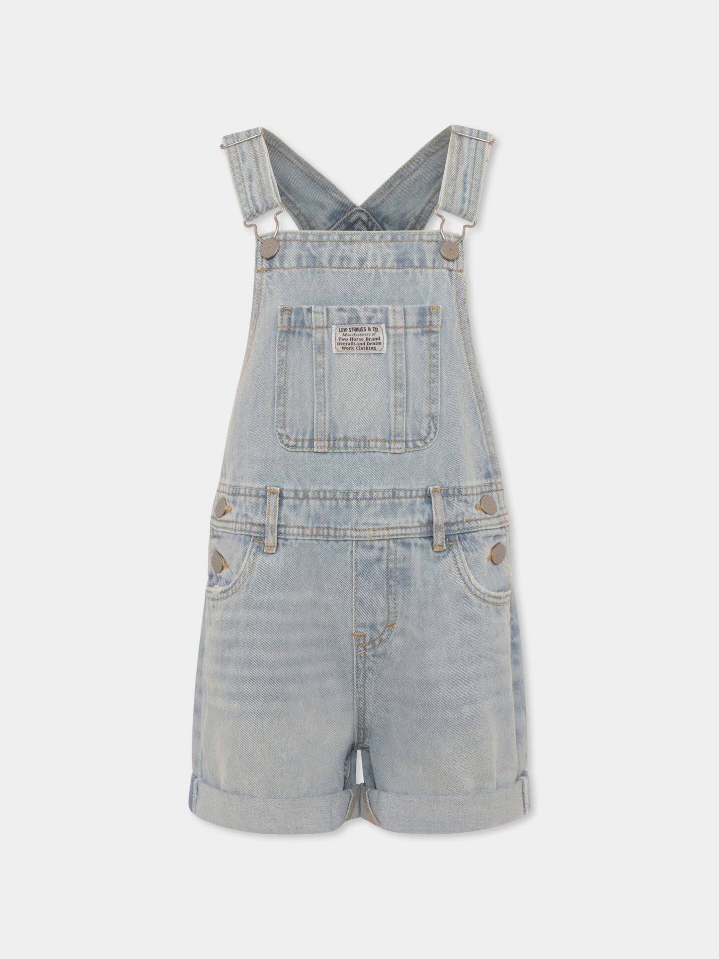 Salopette denim per bambina,Levi's Kids,3EH030 LA0