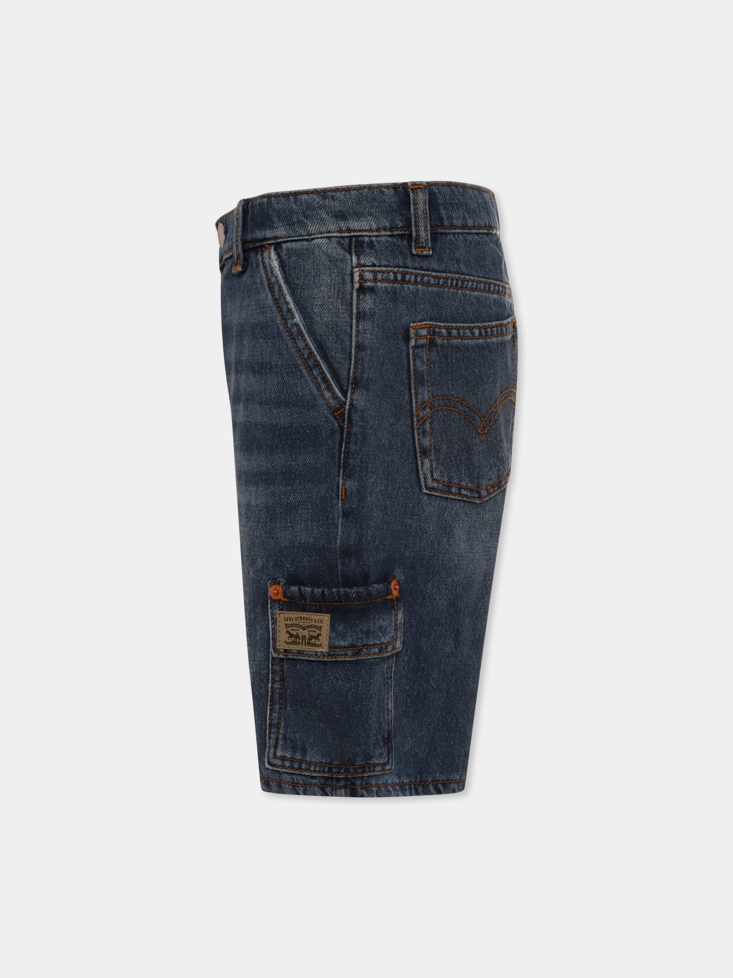 Shorts denim per bambino,Levi's Kids,8EM377 DC4