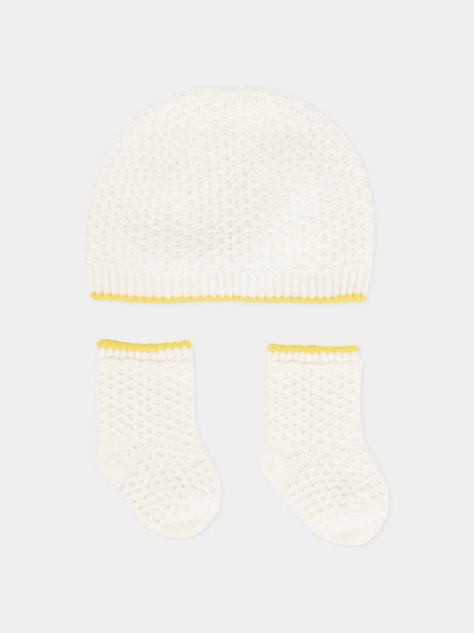 Set accessori avorio per neonati con patch,Gensami,SET-APE-WE OFF WHITE