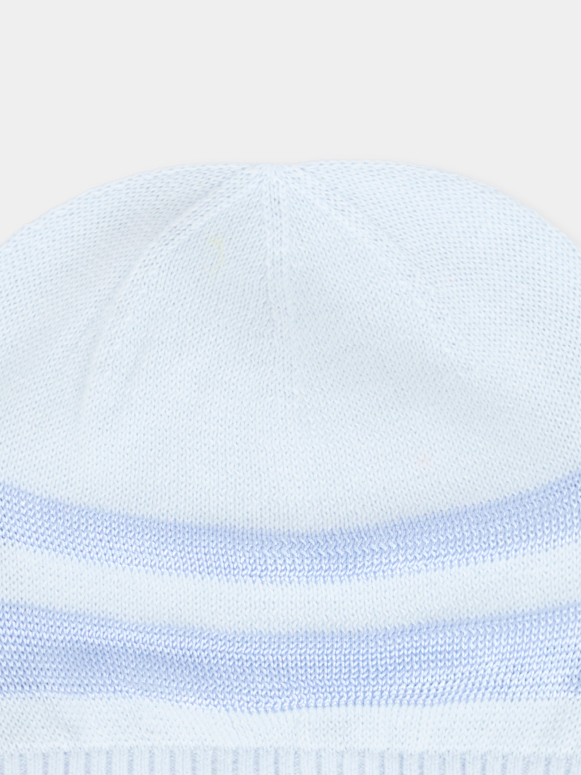 Berretto celeste per neonato con filo giallo,Gensami,CAP-STR-CO SKY BLUE