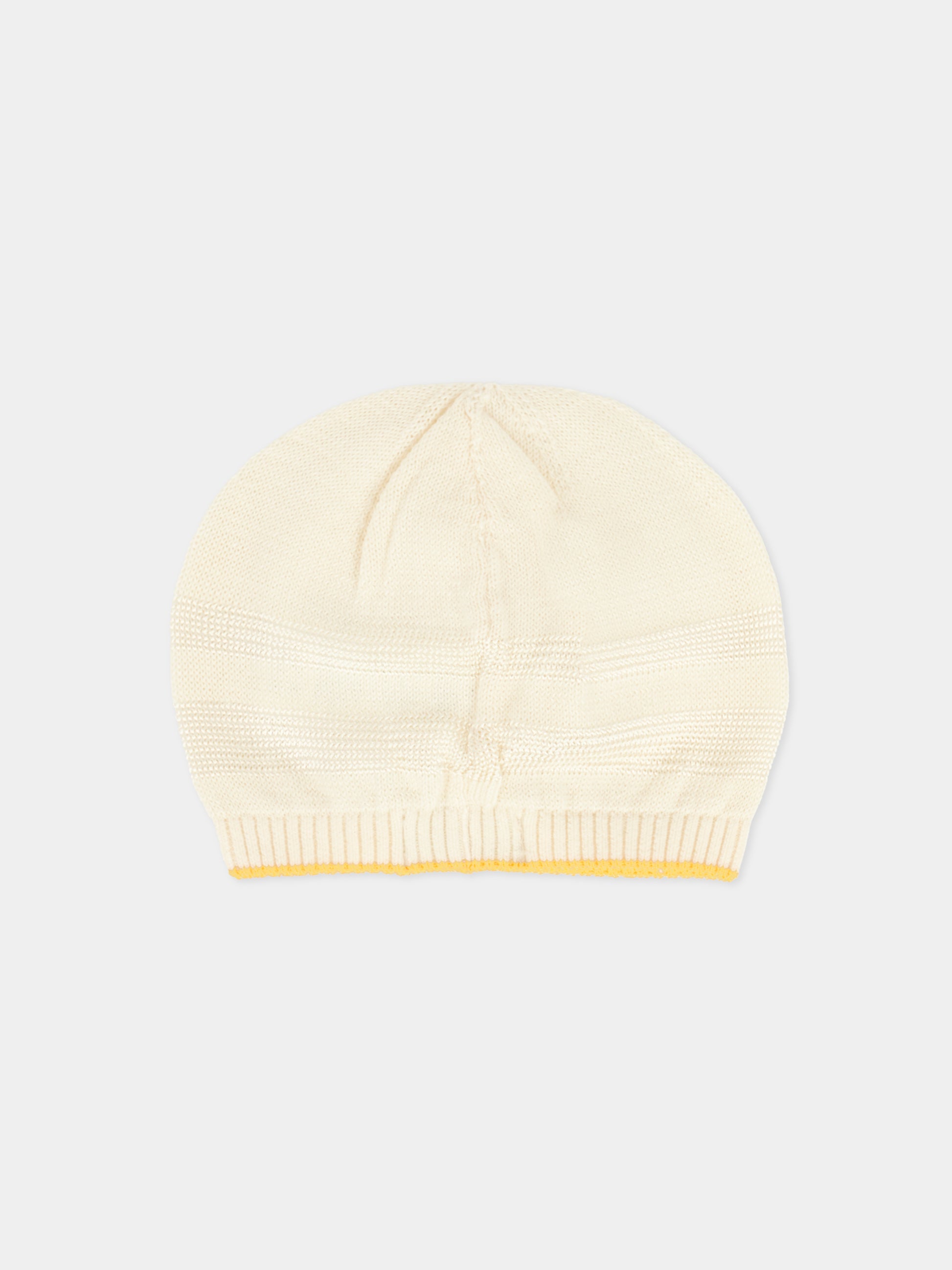 Berretto avorio per neonati con filo giallo,Gensami,CAP-STR-CO IVORY