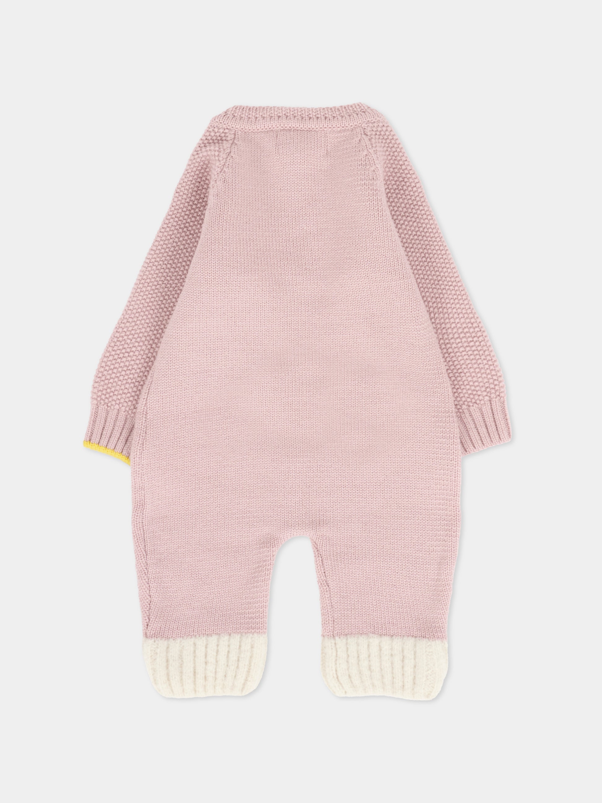 Tutina rosa per neonata con alpachino,Gensami,TU-PEEKABOO-WE CAMEO PINK
