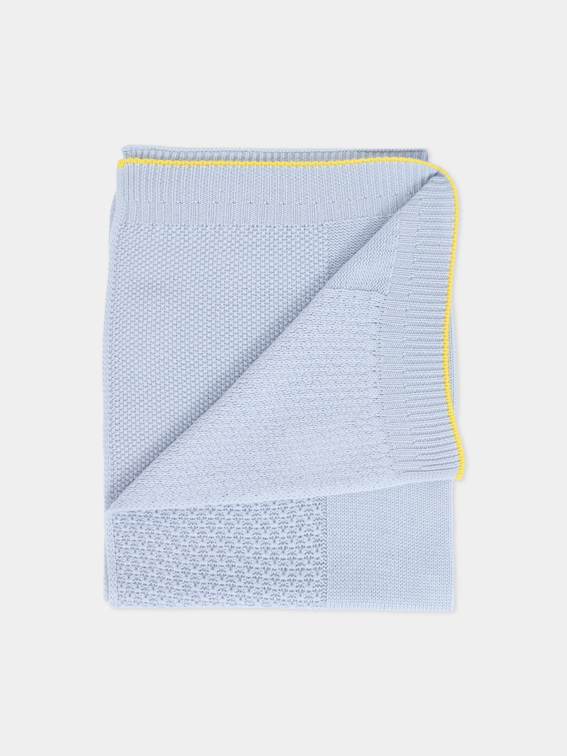 Coperta celeste per neonato,Gensami,COP-TRIPLA-WE SKY BLUE
