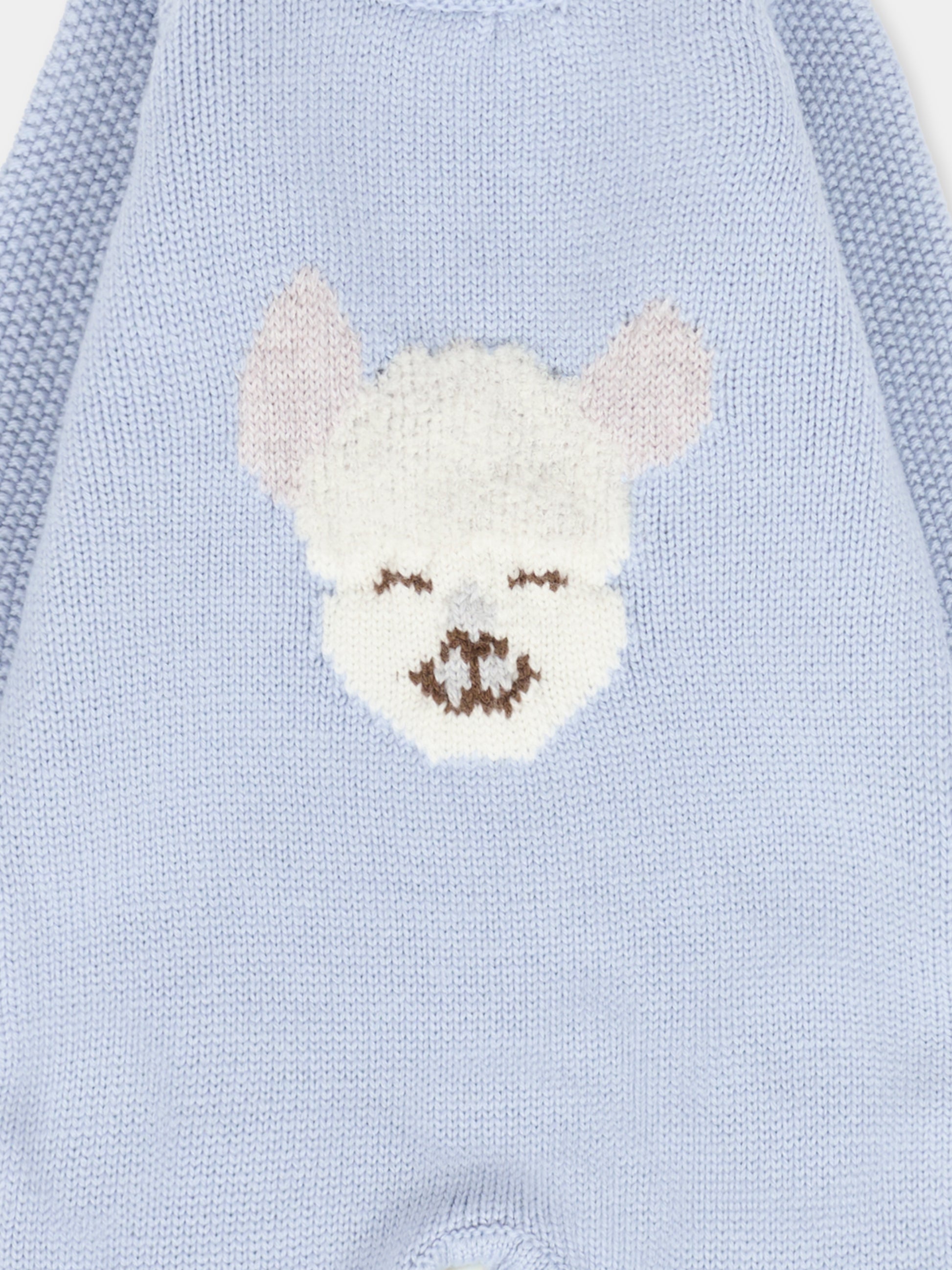 Tutina celeste per neonato con alpachino,Gensami,TU-ALP-WE SKY BLUE