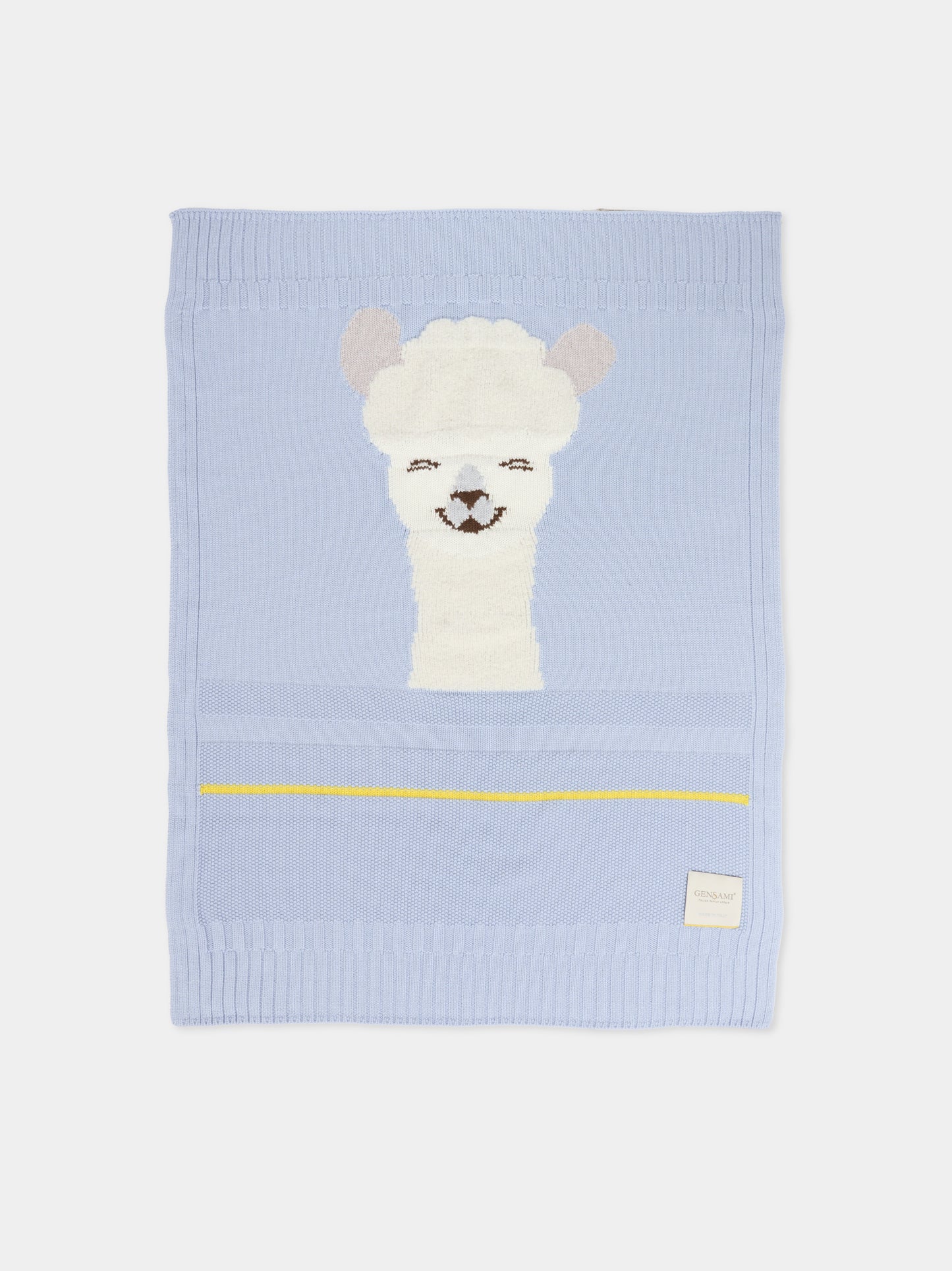 Coperta celeste per neonato con alpachino,Gensami,COP-ALP-WE SKY BLUE