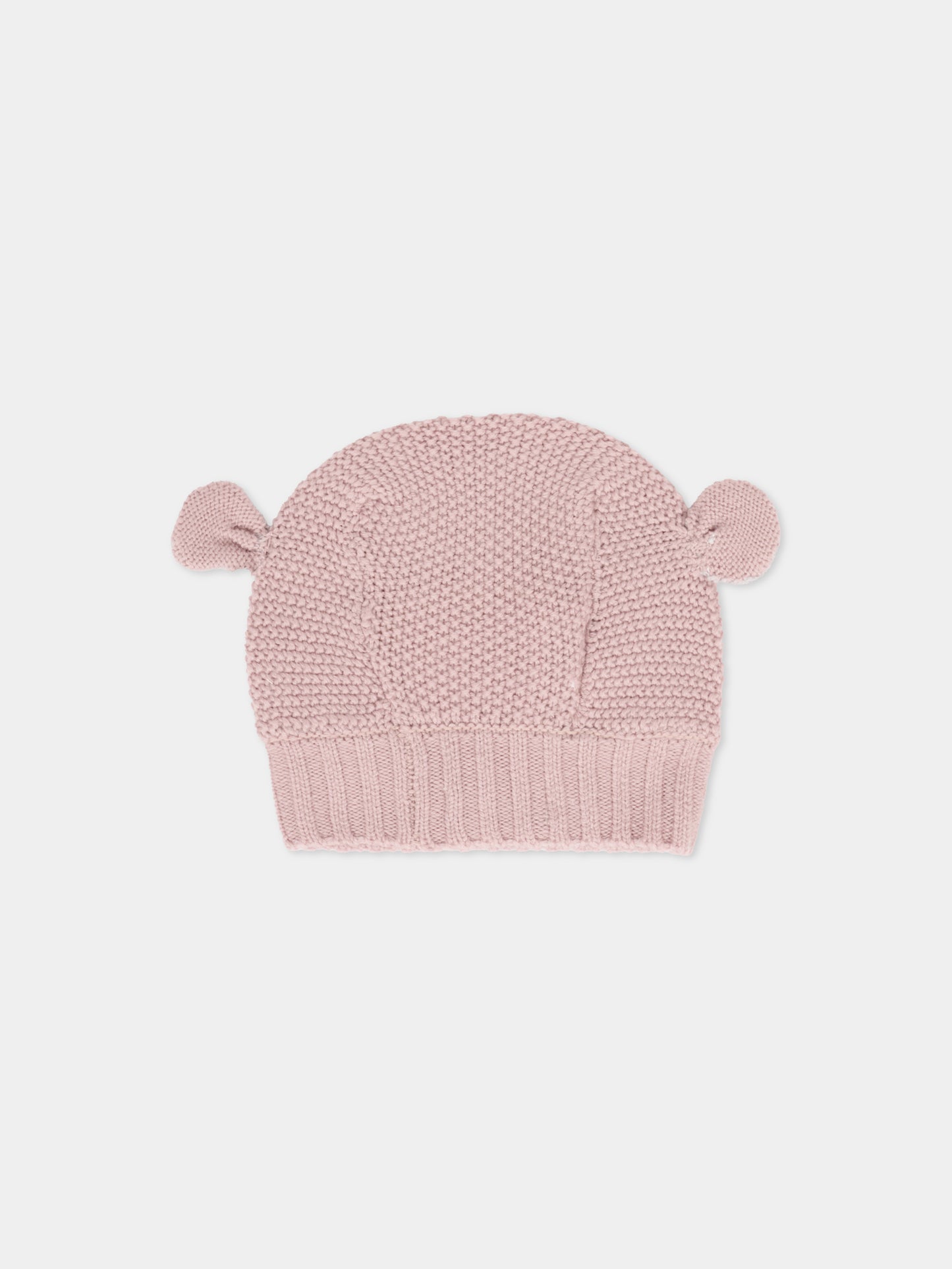 Balaclava rosa per neonata con orecchie,Gensami,BAL-ALP-WE CAMEO PINK